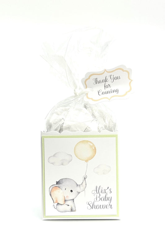 Elephant Balloon Party Favor Box, Baby Shower Gift Bag