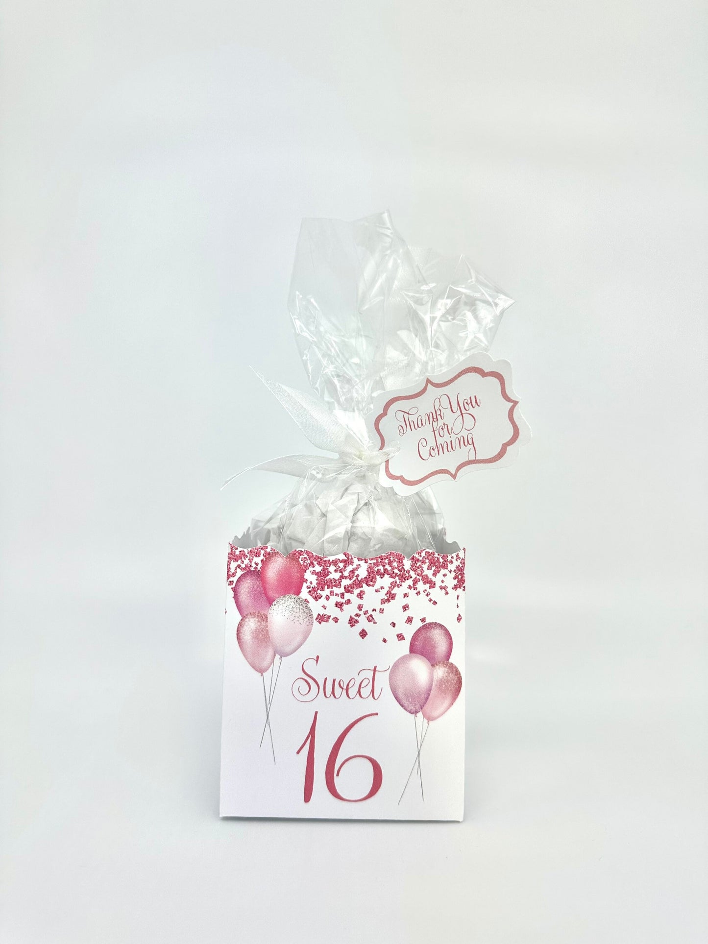 Sweet 16 / Sixteen Balloon Tea Party Favors