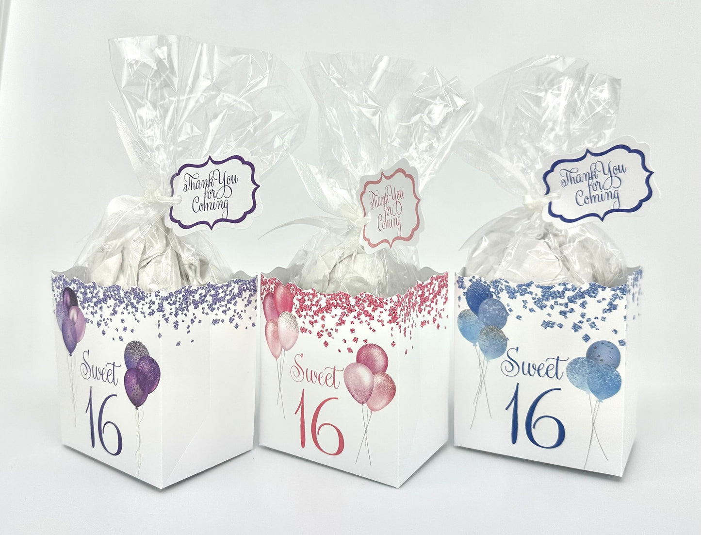 Sweet 16 / Sixteen Balloon Tea Party Favors