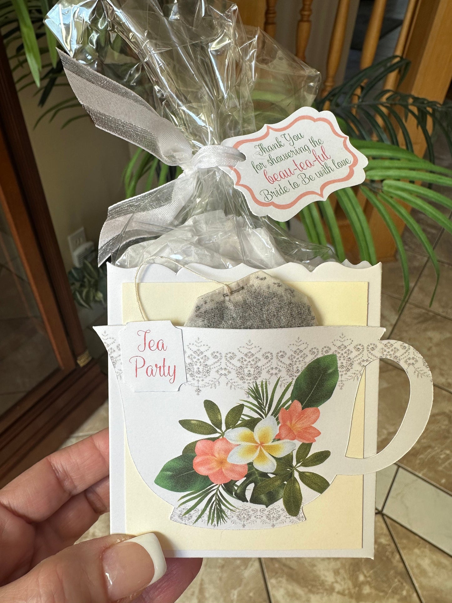 Bridal Shower Tea Party Tropical Island Destination Invitation
