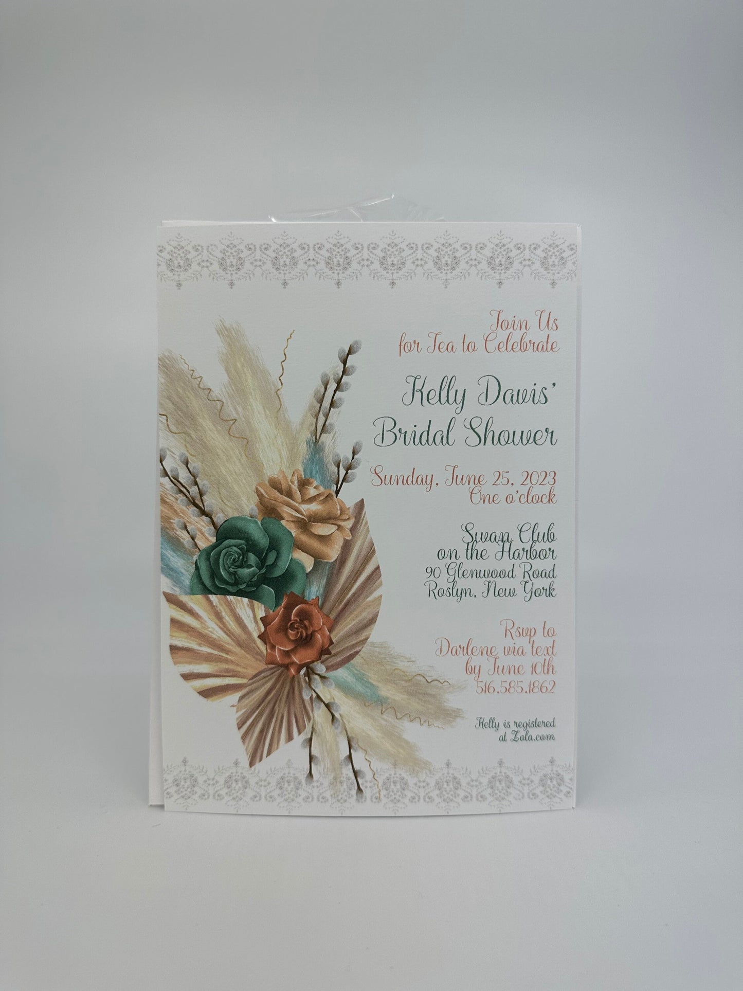 Boho Bouquet Tea Party Menu
