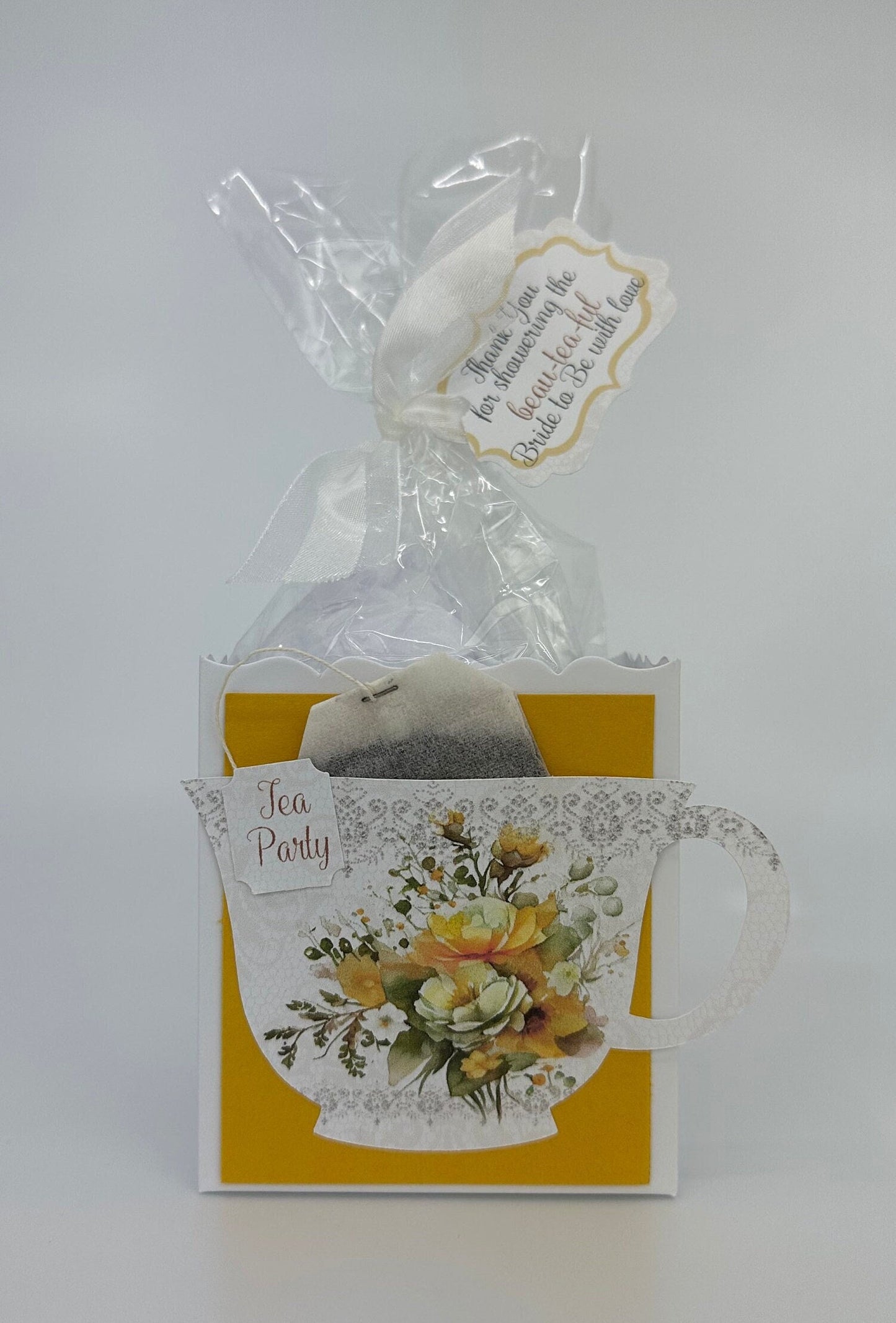 Yellow Flowers Bouquet Tea Party Favor Lemon Bird Ensemble Bridal Baby Shower Wedding Birthday Special Corporate Event Planning 80th