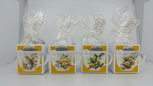 Four Mid-Summer Tea Party Favors for Bridal Baby Showers Weddings Birthday Special Corporate Event Planning