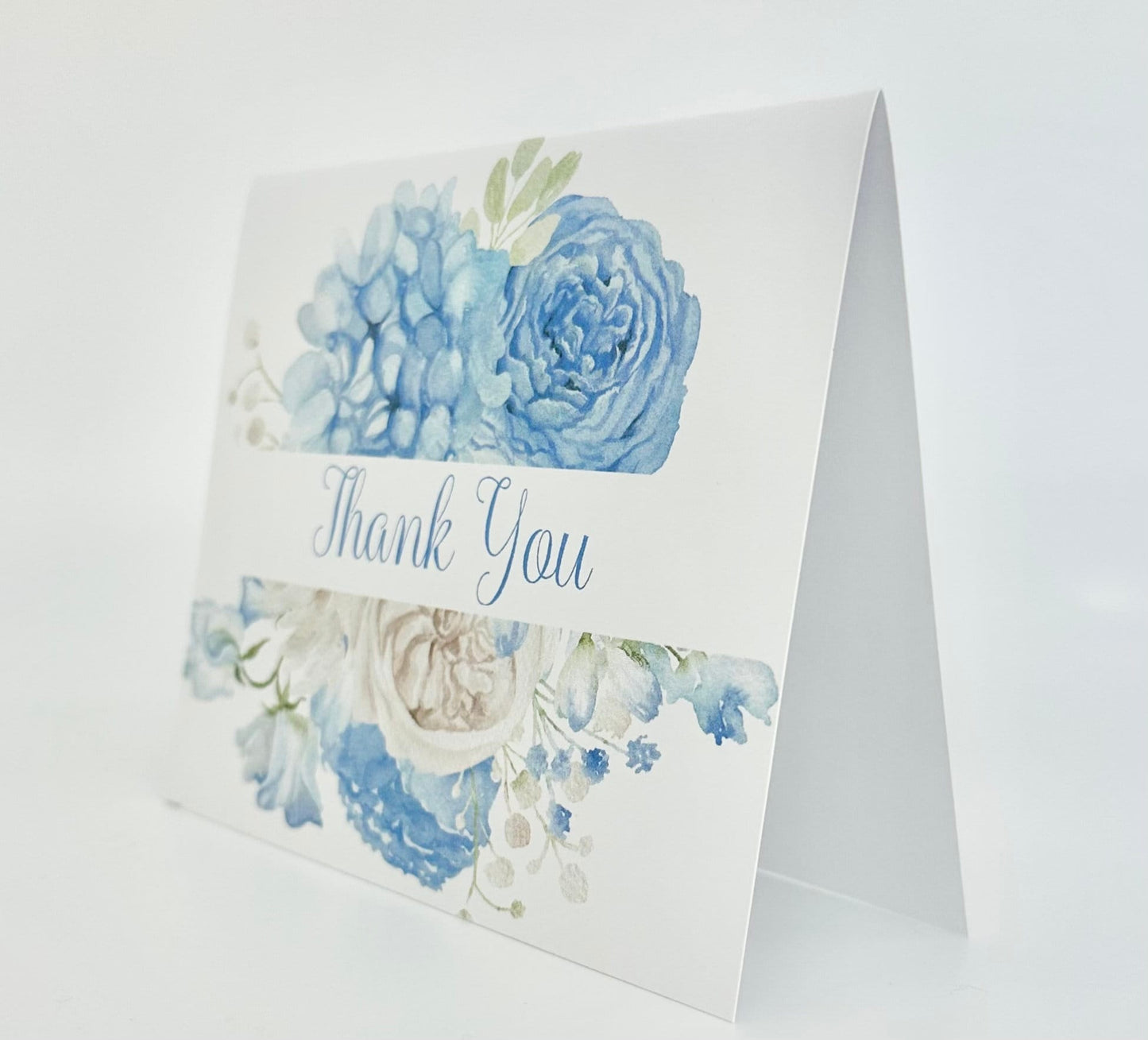 Sky Blue Package of 4 Thank You Cards