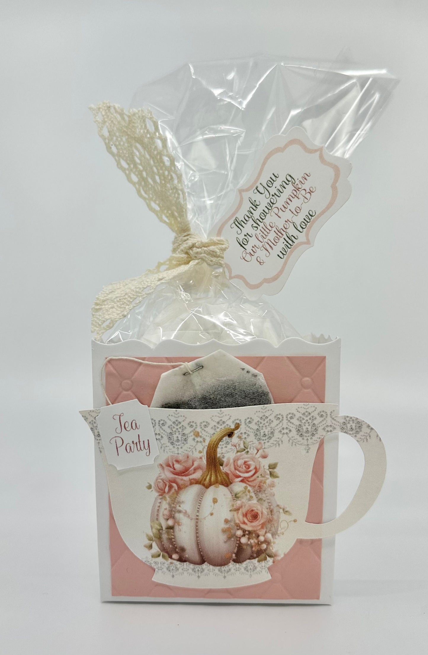 4 Polka Dot Pumpkin Brewing Tea Party Favors for Bridal Baby Showers Weddings Birthday Special Corporate Event Planning