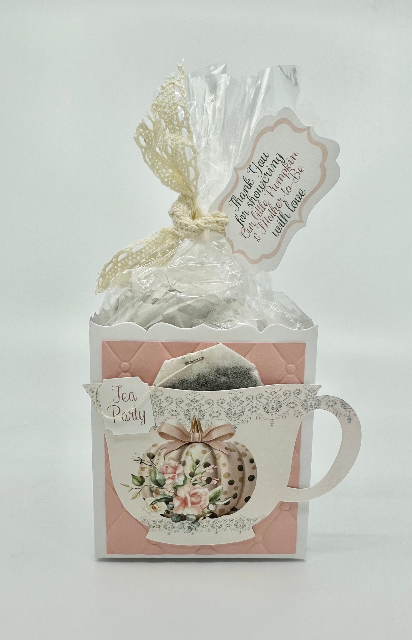 4 Polka Dot Pumpkin Brewing Tea Party Favors for Bridal Baby Showers Weddings Birthday Special Corporate Event Planning