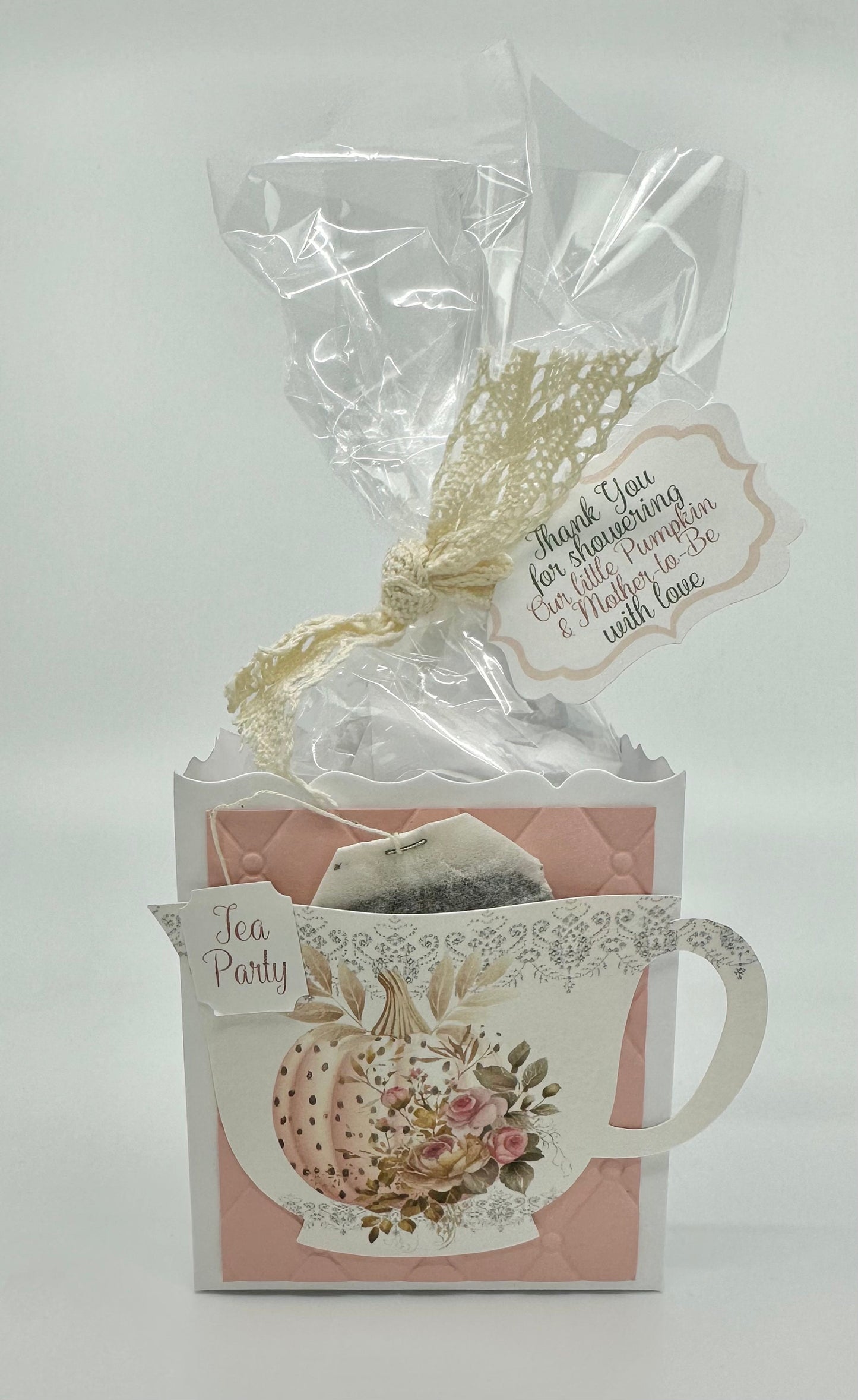 4 Polka Dot Pumpkin Brewing Tea Party Favors for Bridal Baby Showers Weddings Birthday Special Corporate Event Planning