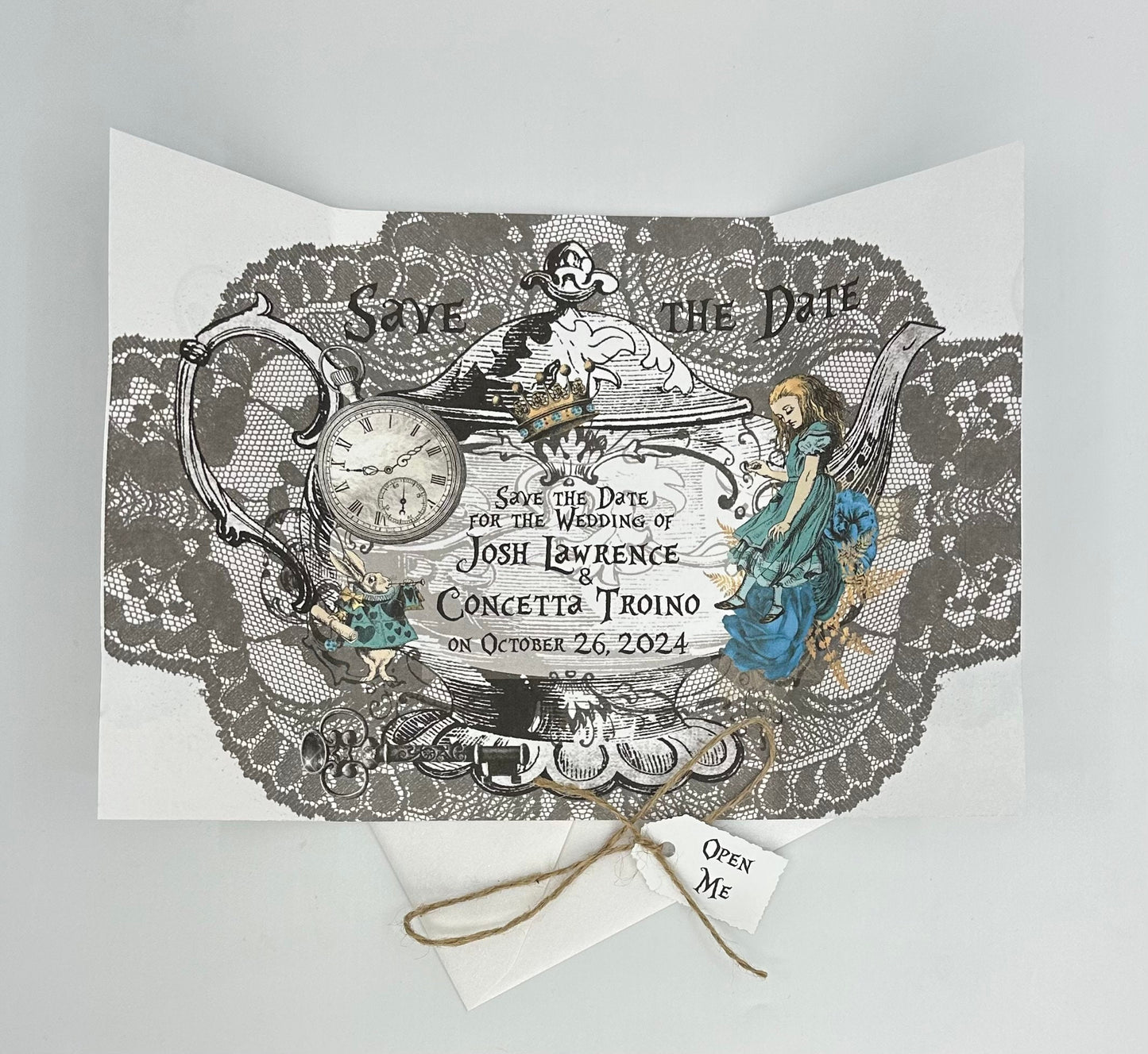 Gothic Alice in Wonderland Invitations