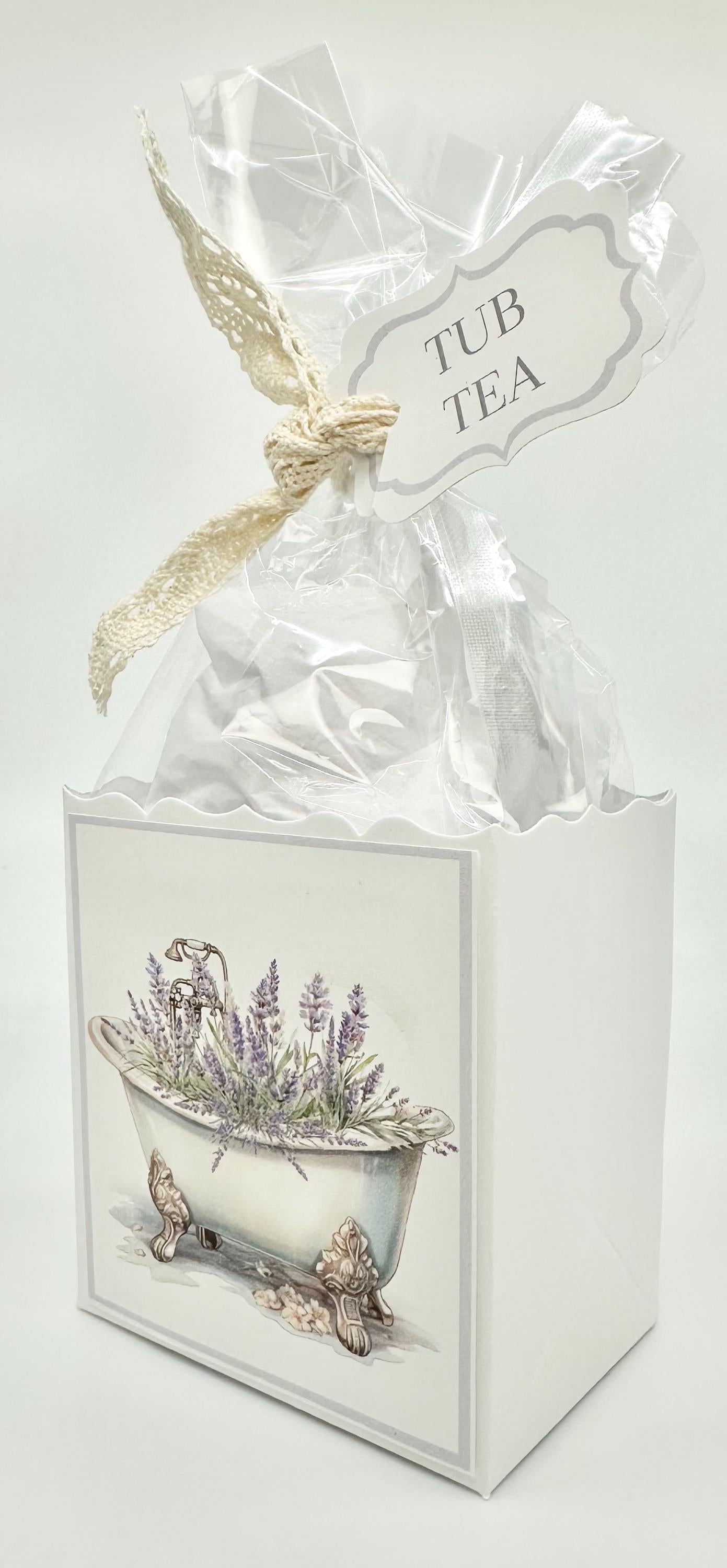 Lavender Bath Tub Tea Party Favor by the Paper Fascinator for Bridal Baby Showers Birthdays Special Events Spa Relaxation Gifts