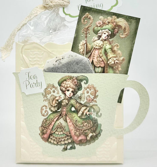 Baroque Lord and Lady Tea Party Favor for bridal baby birthday wedding milestone celebration St Patricks Day