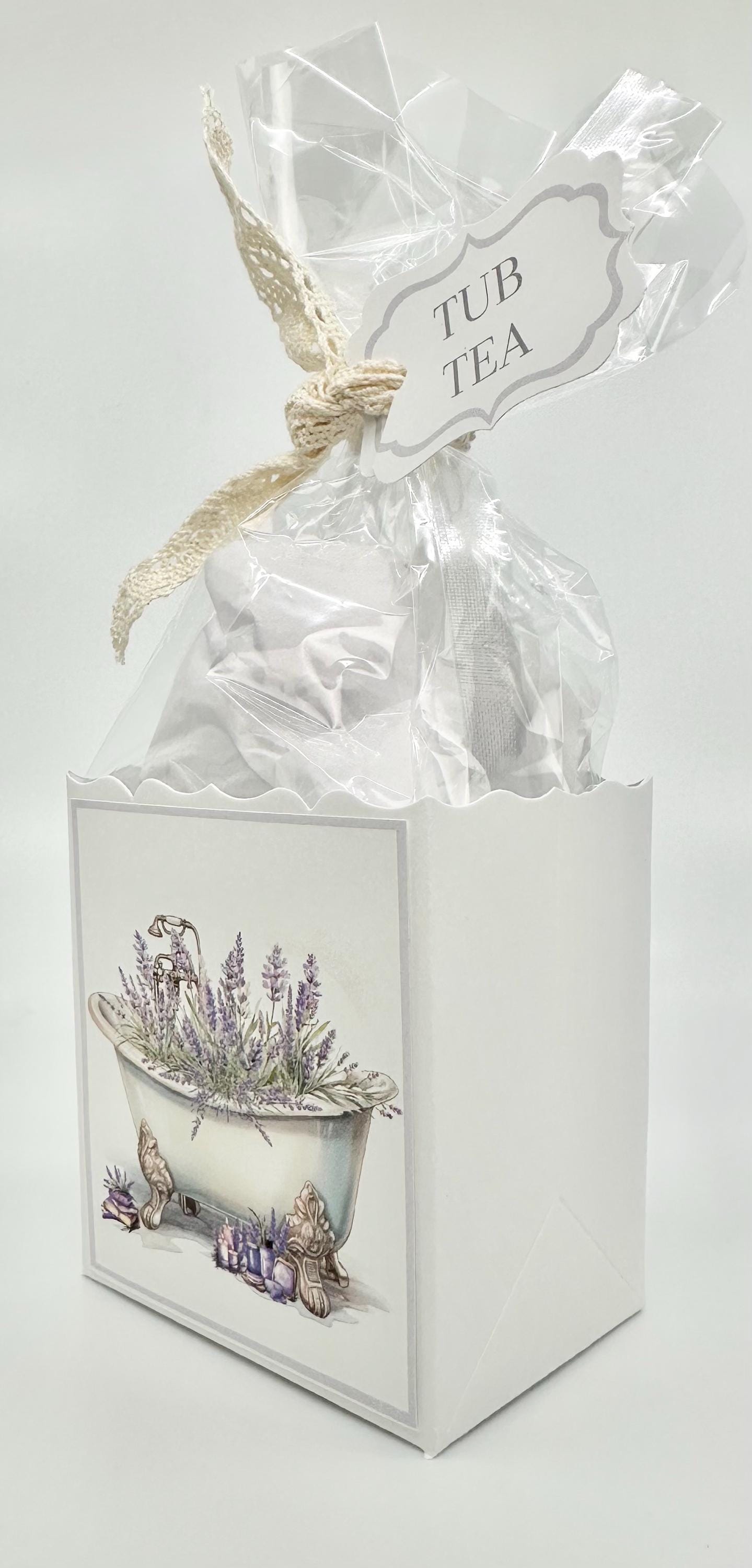 Lavender Bath Tub Tea Party Favor by the Paper Fascinator for Bridal Baby Showers Birthdays Special Events Spa Relaxation Gifts