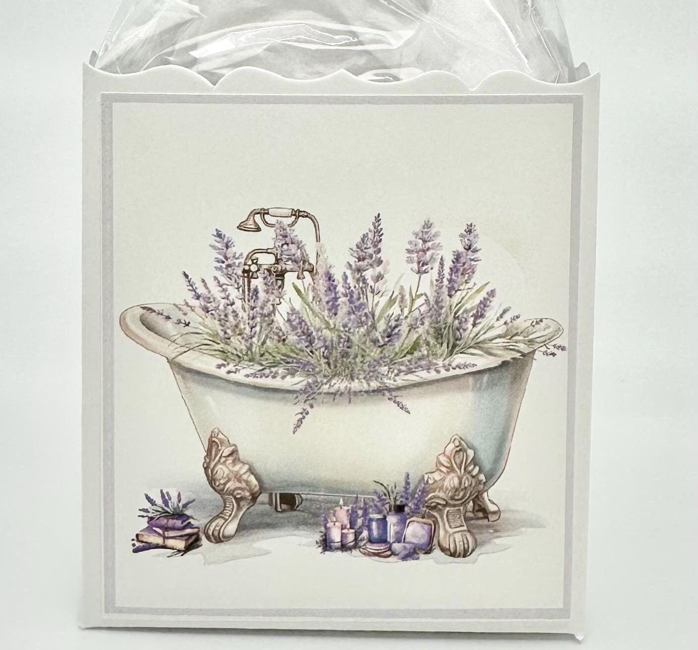 Lavender Bath Tub Tea Party Favor by the Paper Fascinator for Bridal Baby Showers Birthdays Special Events Spa Relaxation Gifts