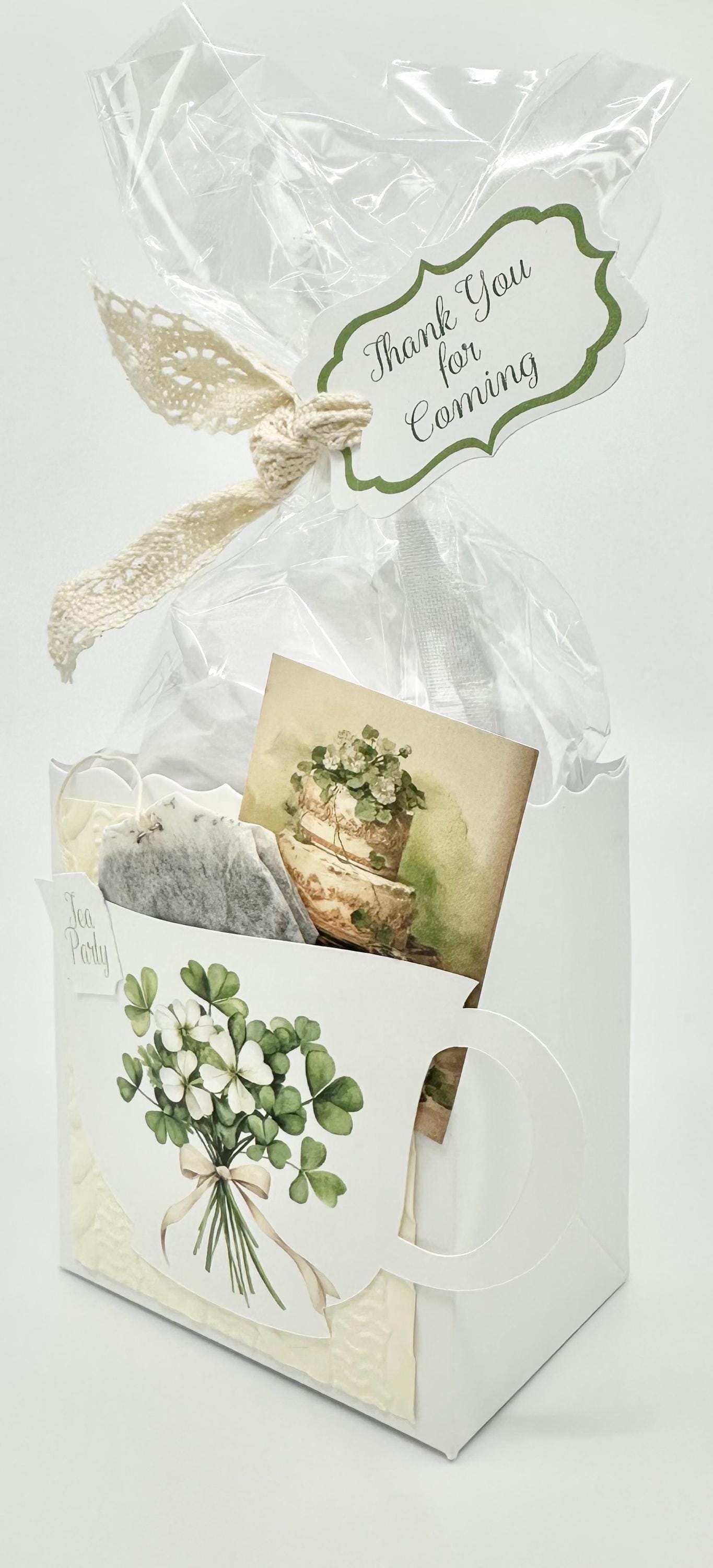 Beau-tea-ful Irish Clover Tea Party Favor for bridal shower wedding birthday milestone St Patrick’s Day by the Paper Fascinator
