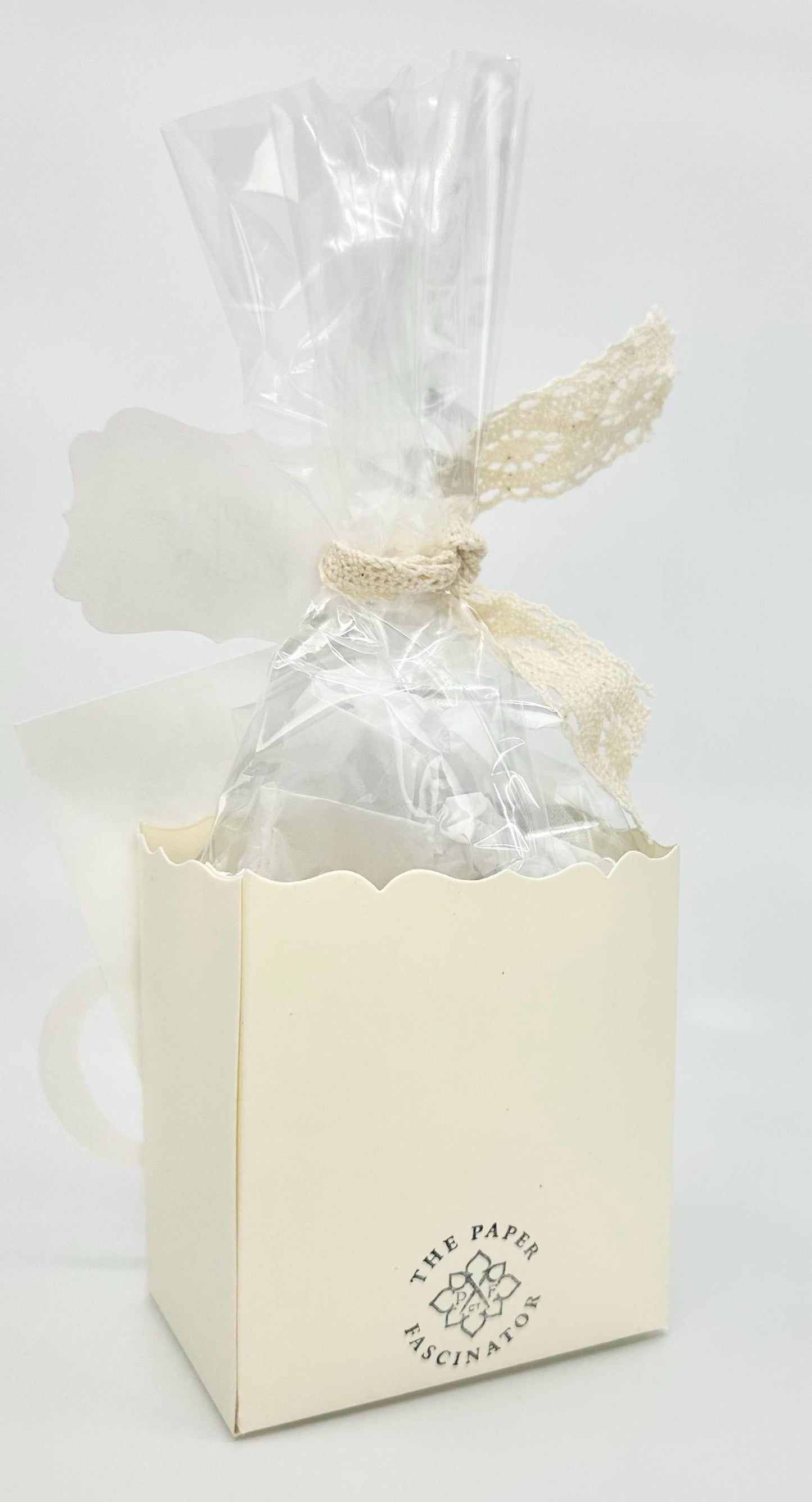 Bunny Tea Party Favor Gift Box & Bag for Easter Sunday Basket