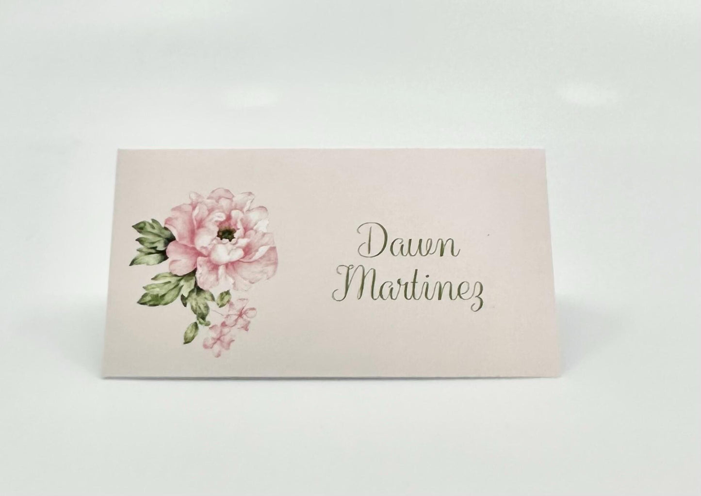 Choice of Pink Peony Tea Party Placecards