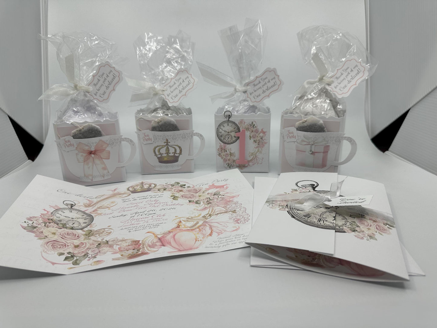 One-derland Party Favor Gift Box & Bag for Birthday or special event