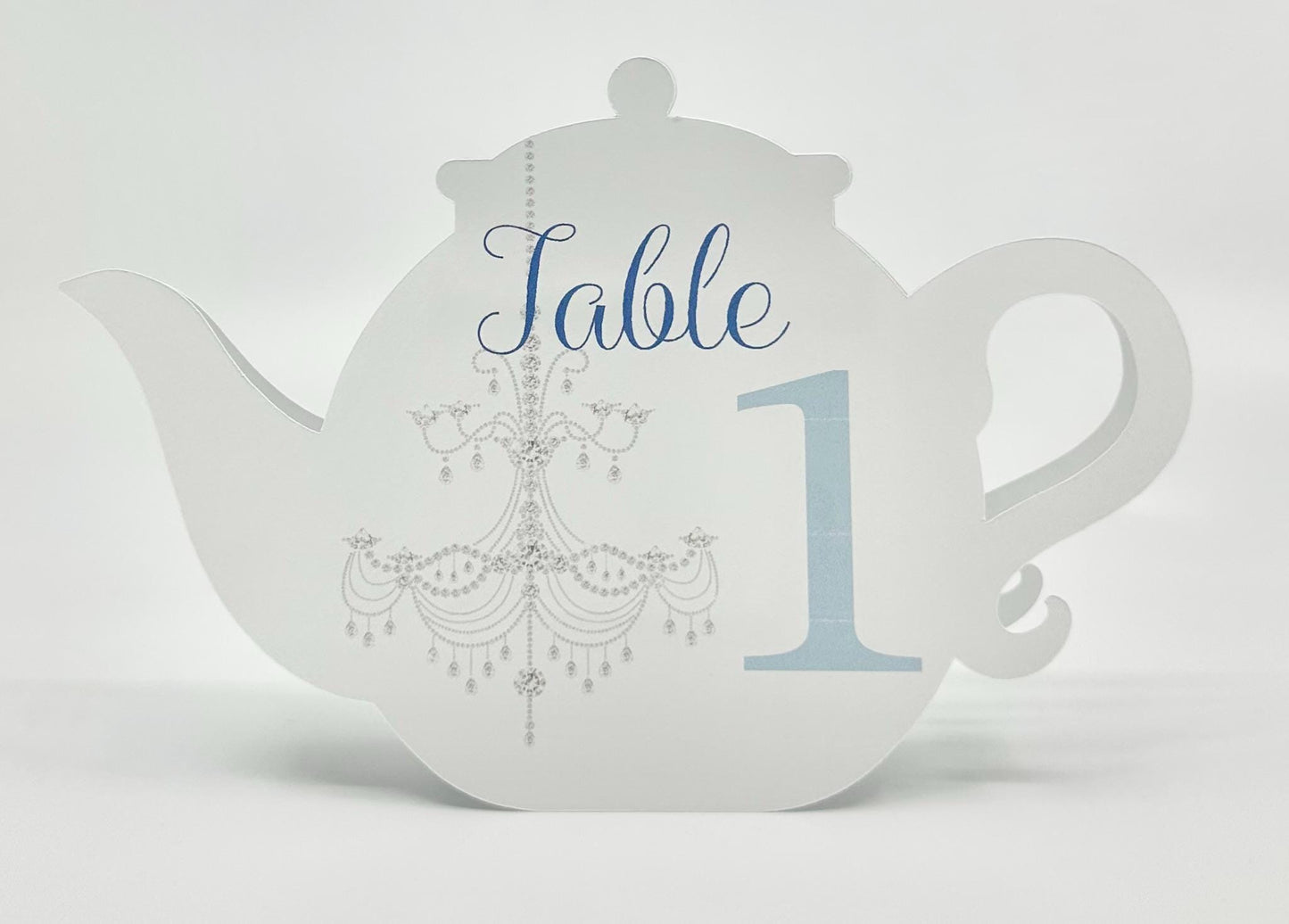Chandelier Teapot Table Assignment Signs Castle Princess Bridal Baby Shower Birthday Events