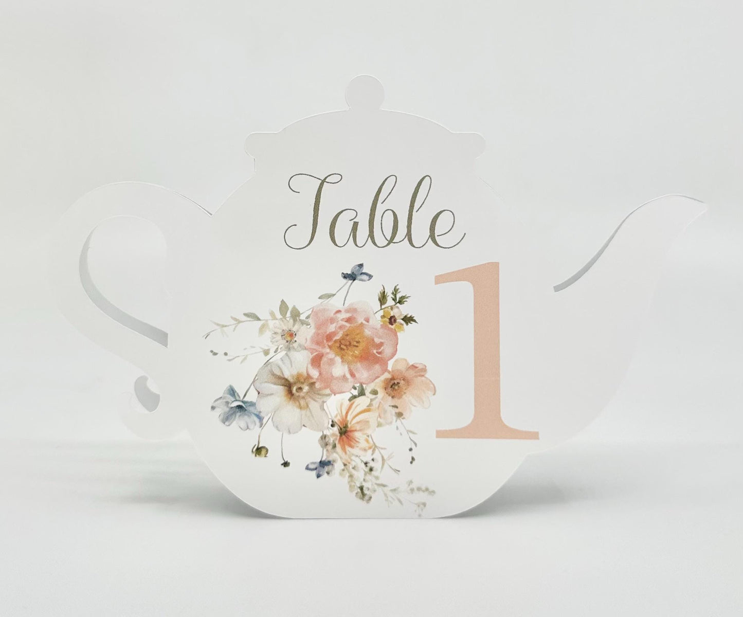 You Are My Cup of Tea Beau-Tea-Ful Teapot Table Assignment Signs by Paper Fascinator for Bridal Baby Shower Birthday Events