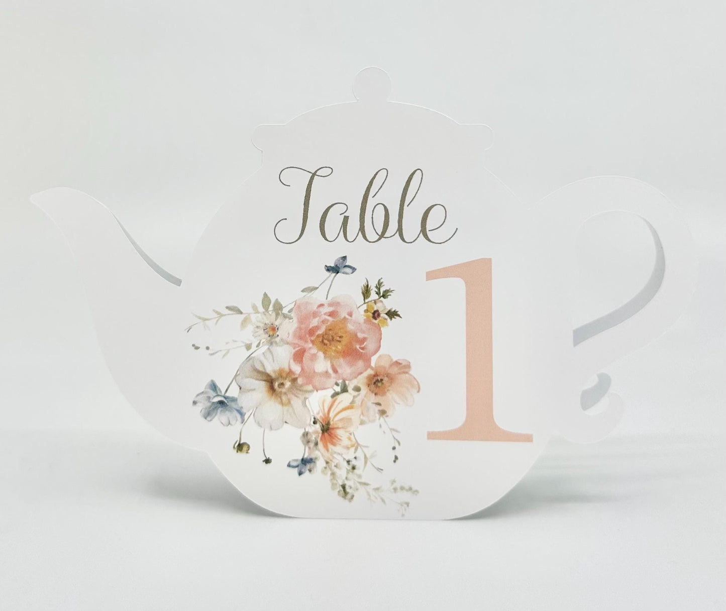 You Are My Cup of Tea Beau-Tea-Ful Teapot Table Assignment Signs by Paper Fascinator for Bridal Baby Shower Birthday Events