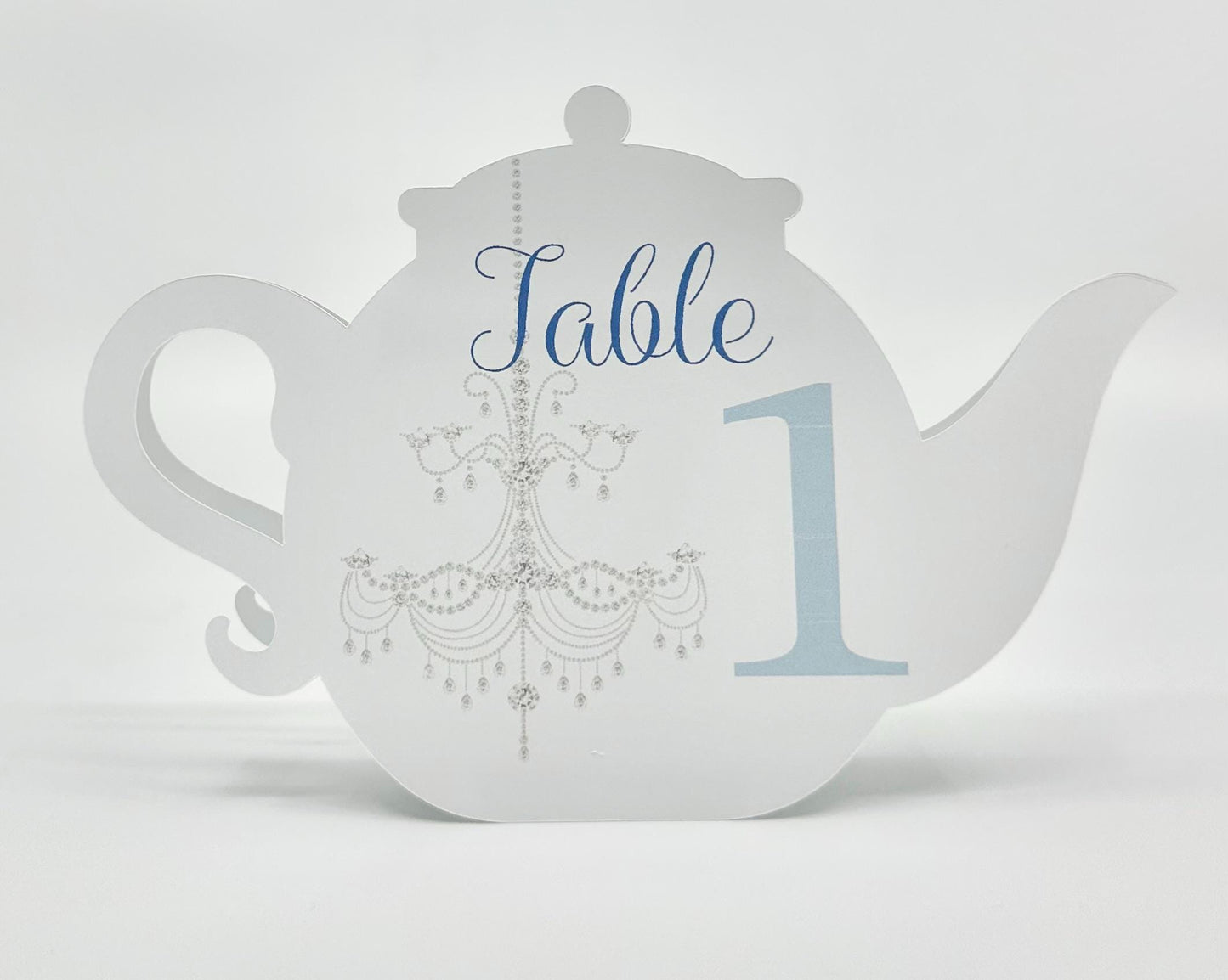 Chandelier Teapot Table Assignment Signs Castle Princess Bridal Baby Shower Birthday Events
