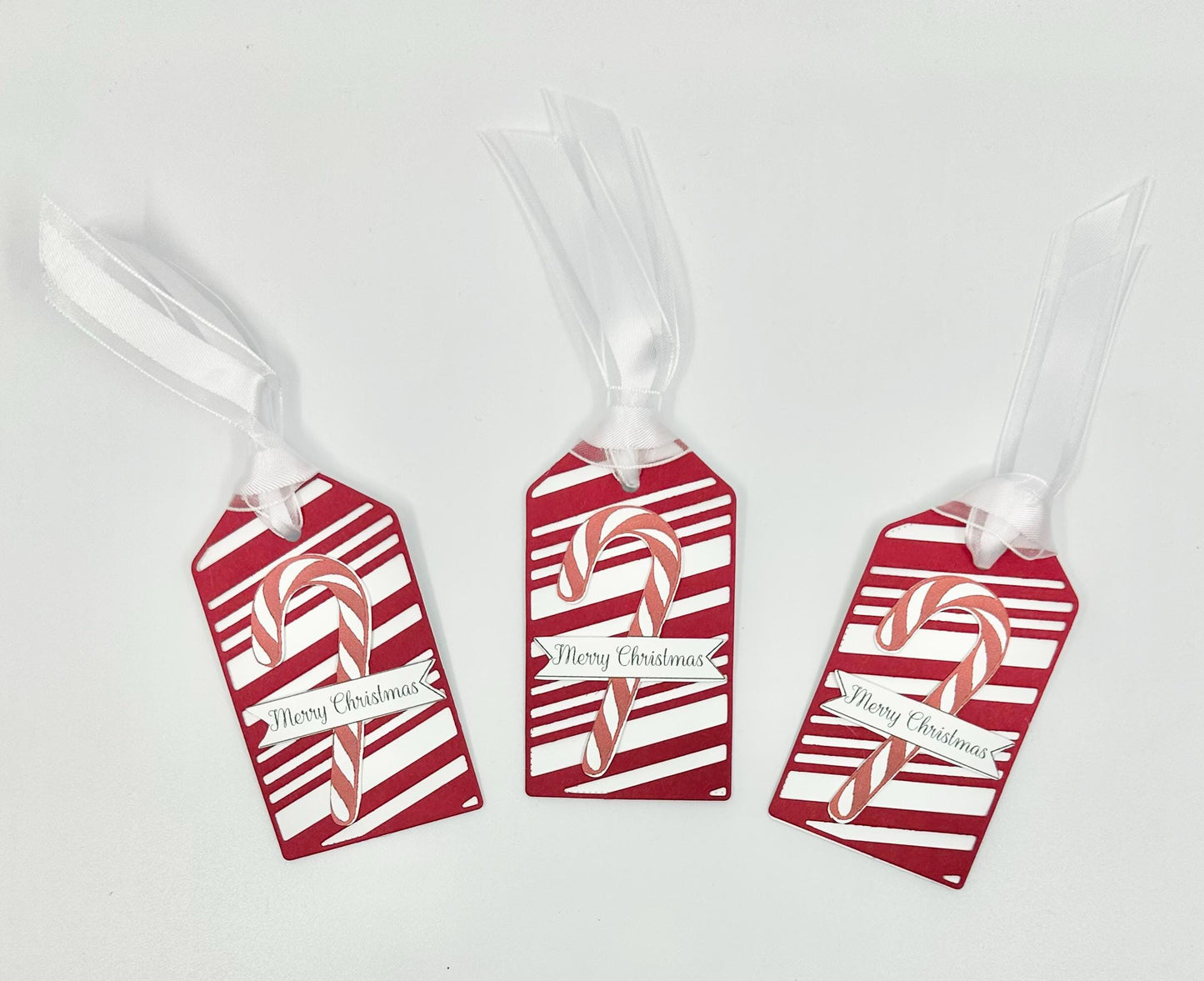 Candy Cane Gift Tags Christmas Holiday - pack of 3