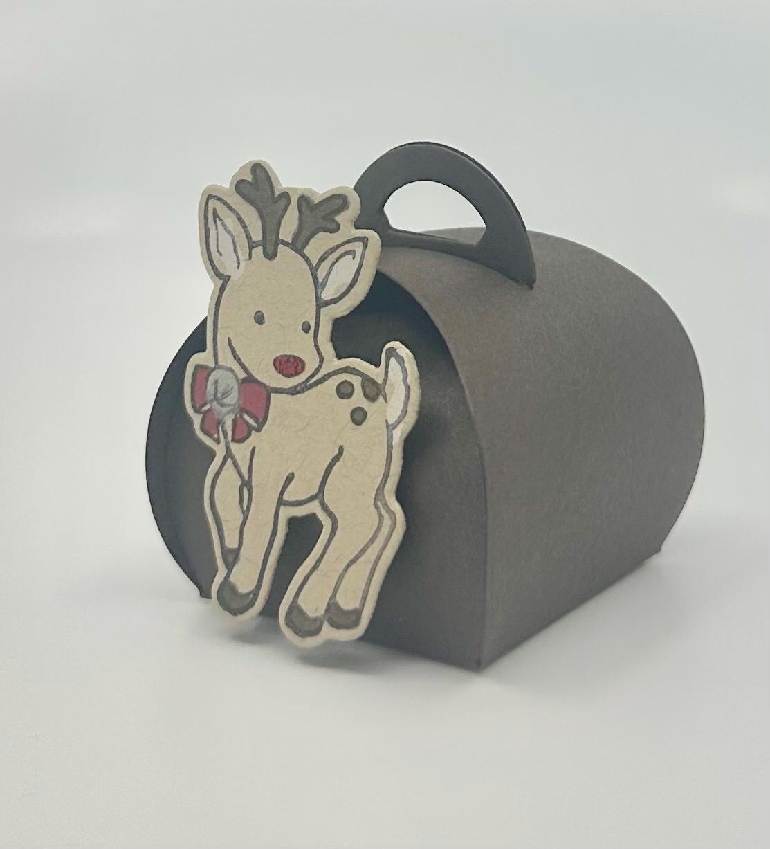 Rudolph Reindeer Mini Party Favor Gift Box