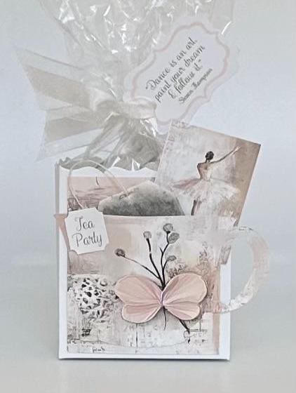 Ballerina Gift Box Bag Tea Party Favor Birthday Decoupage Brewing Table Decor