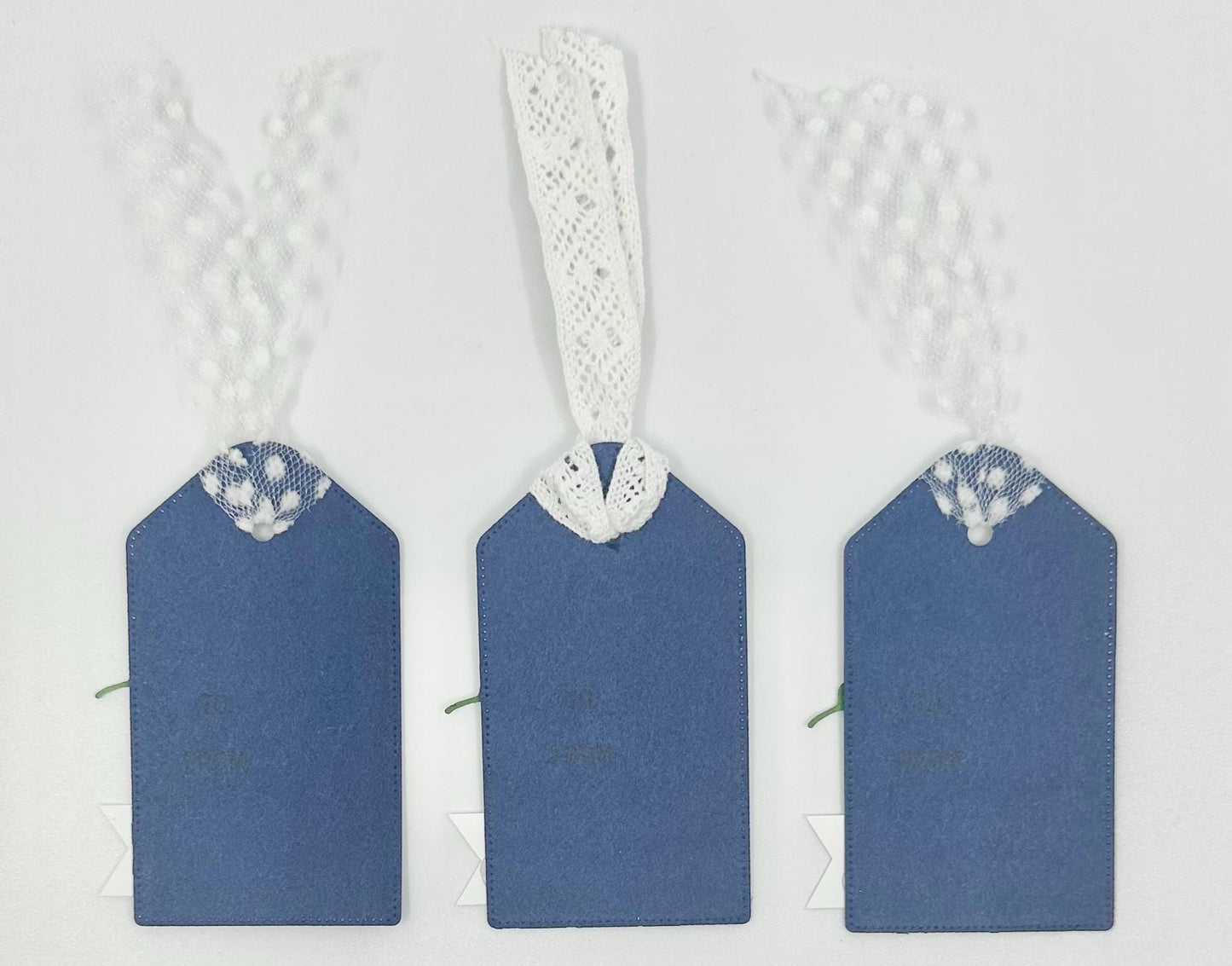 Foil Dove Peace Gift Tags Christmas Holiday - pack of 3