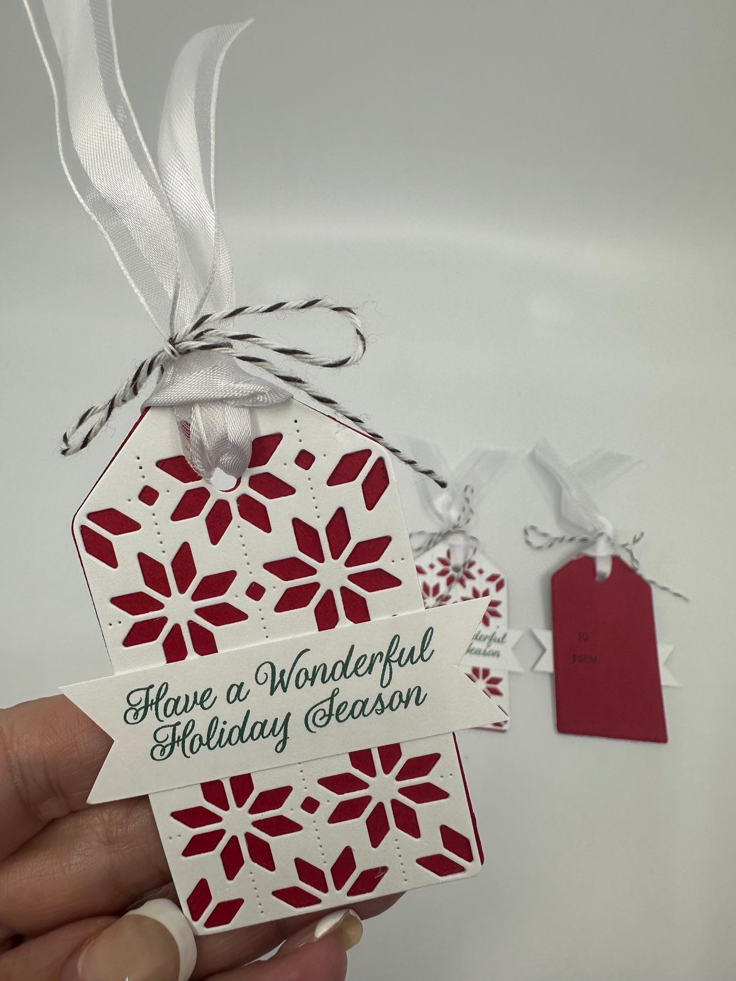 Scandinavian Gift Tags Christmas Holiday - pack of 3