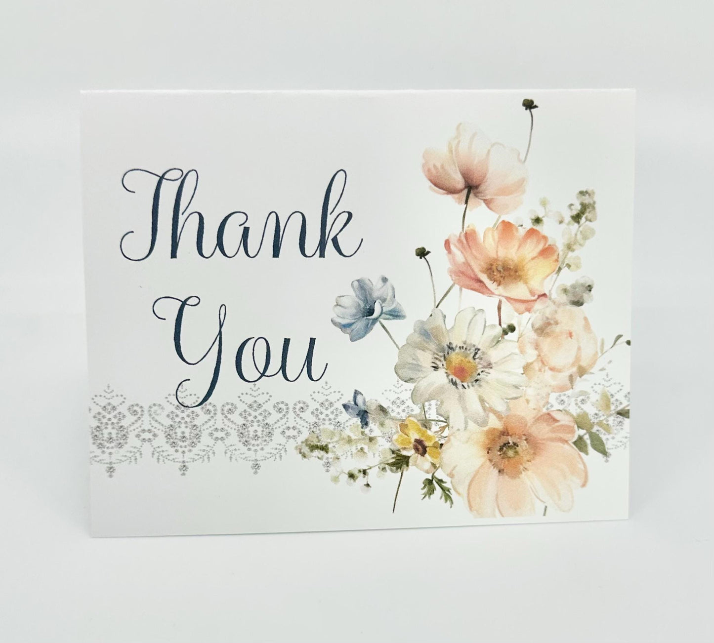 Floral Bridal Shower Tea Party Thank You Card