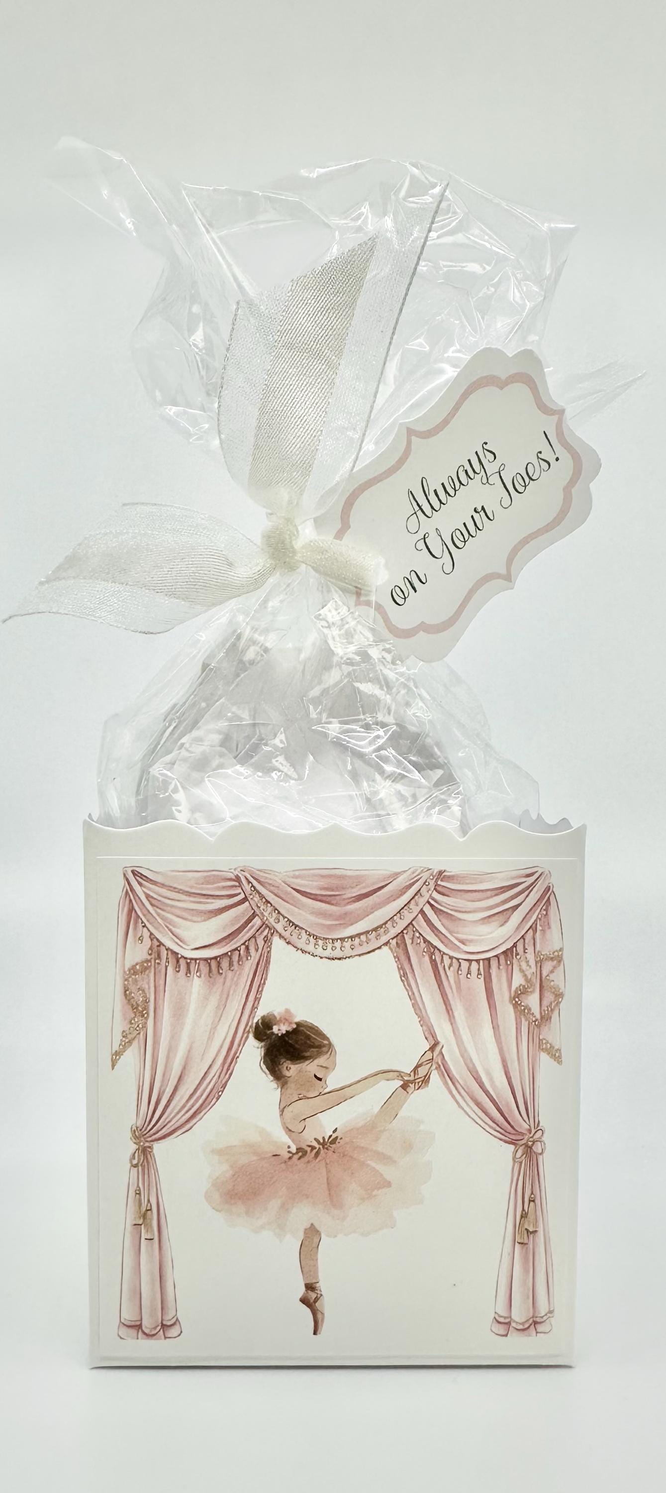 Little Pink Ballerinas party favors Gift Box & Bag for Bridal Baby Shower Birthday by the Paper Fascinator