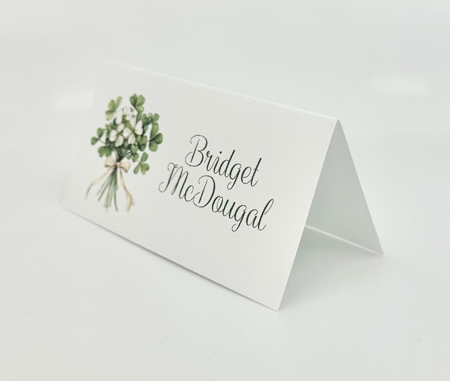 Digital Editable Irish Shamrock Clover Bridal Shower Invitation Celtic Gaelic UK Wedding