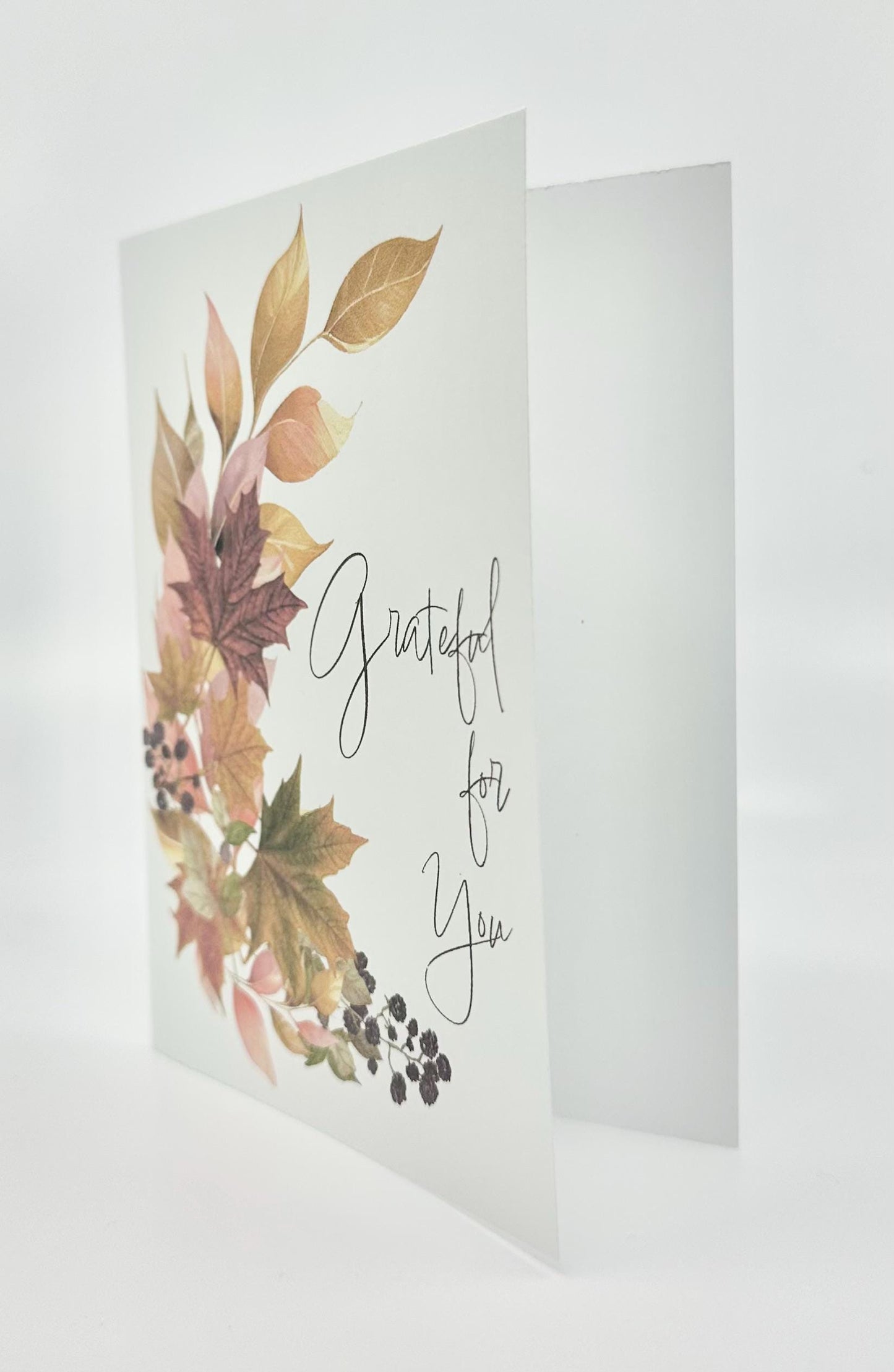 Digital Grateful Card Note Gift of Gratitude Thanksgiving Thinking of You by Paper Fascinator