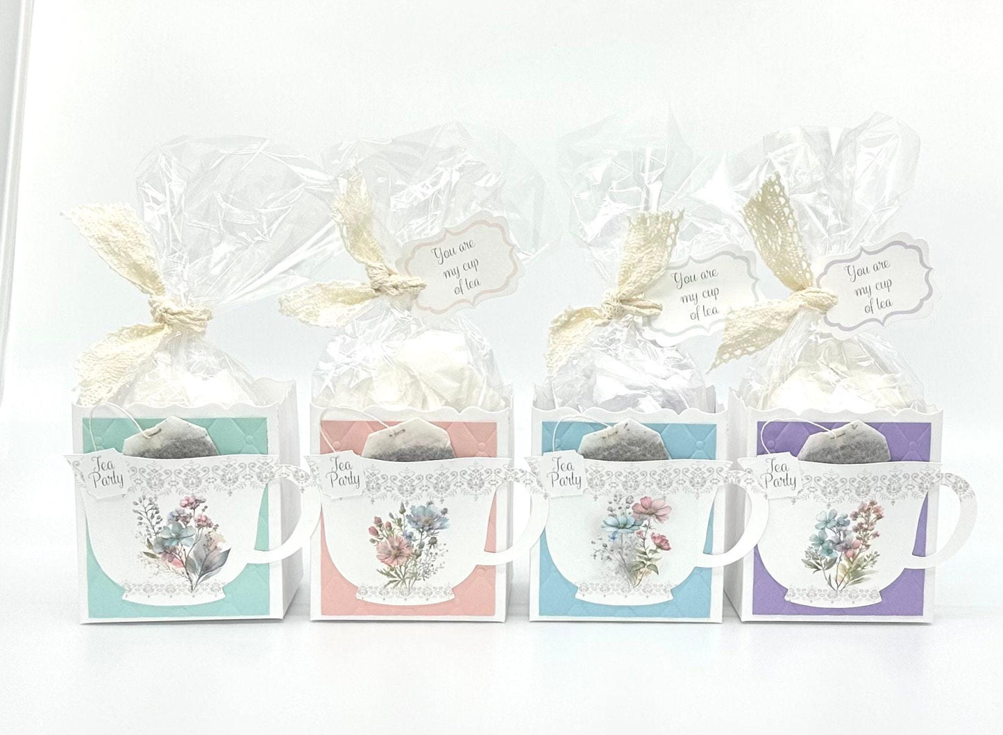 Summer Meadow Wildflowers Tea Party Favors Paper Fascinator for Wedding Bridal Baby Shower Birthday
