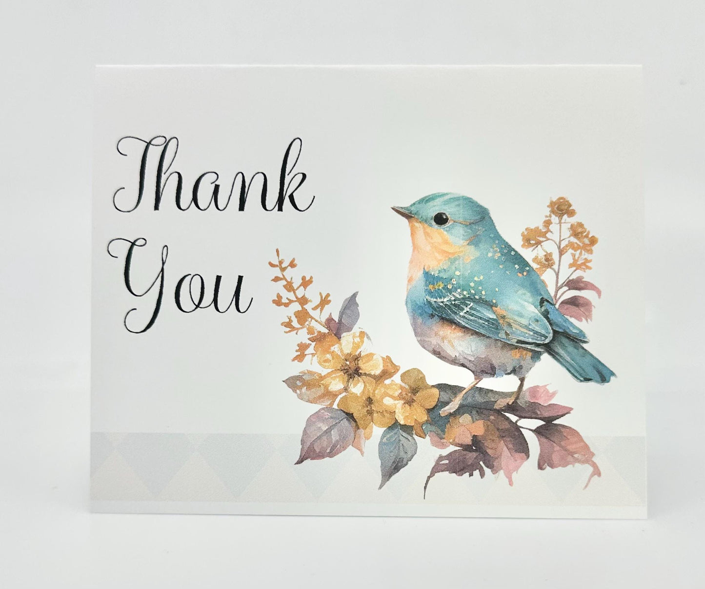 Digital Blueberry Thank You Note Cards by The Paper Fascinator