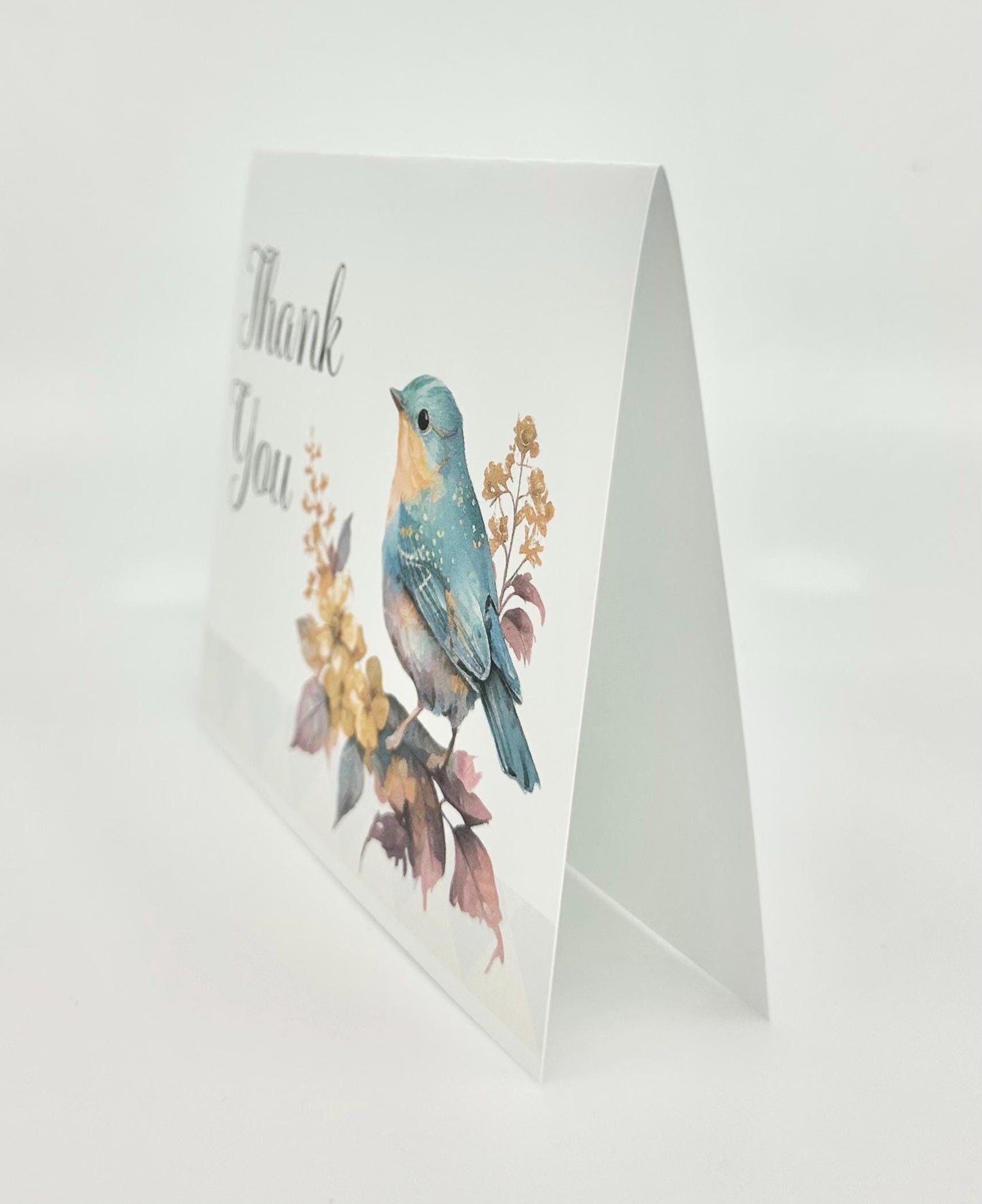 Digital Blueberry Thank You Note Cards by The Paper Fascinator