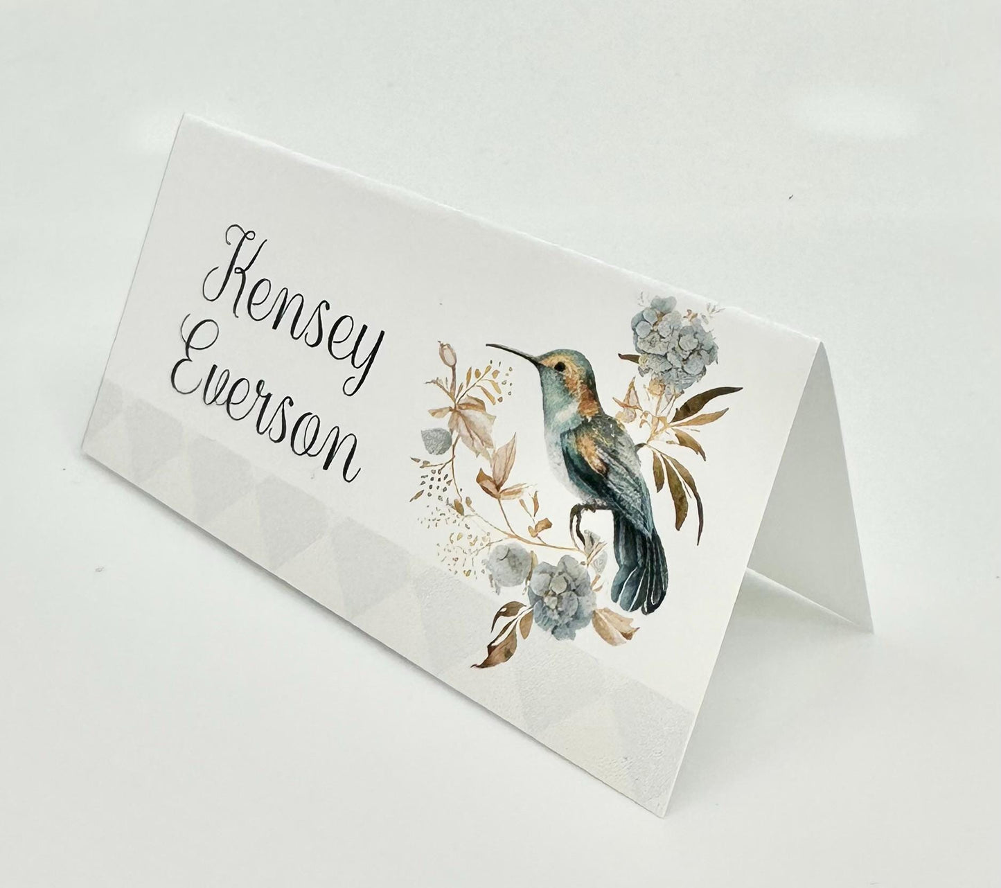 Bridal Shower Blueberry Tea Party Place Cards Table seating arrangements