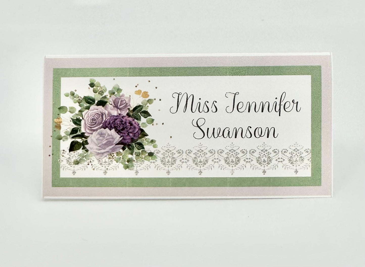 Purple Rose Tea Party Invitation Kit: Bridal Shower, Wedding