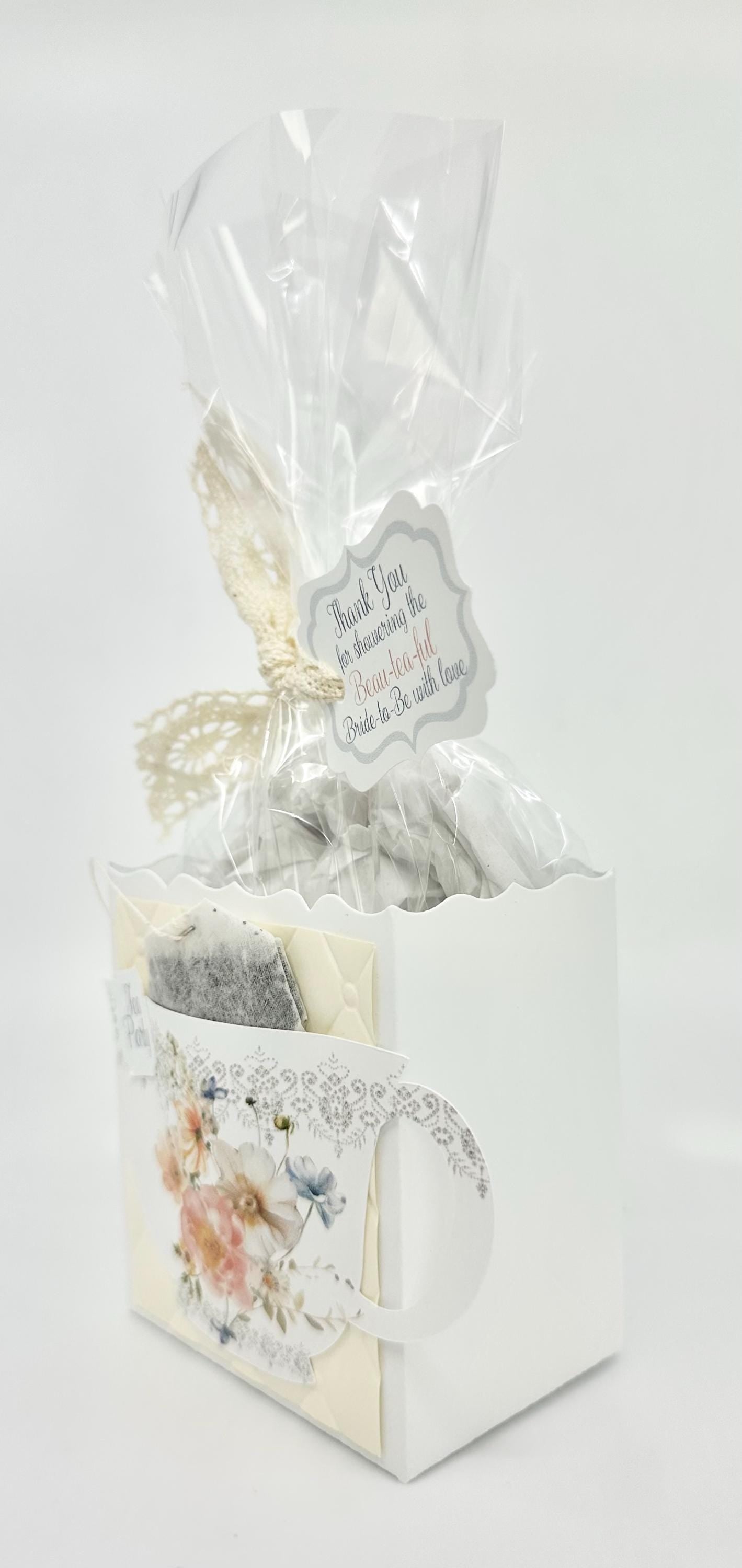 Bridal Shower Tea Party Floral Sihouette Invitations You are My Cup of Tea