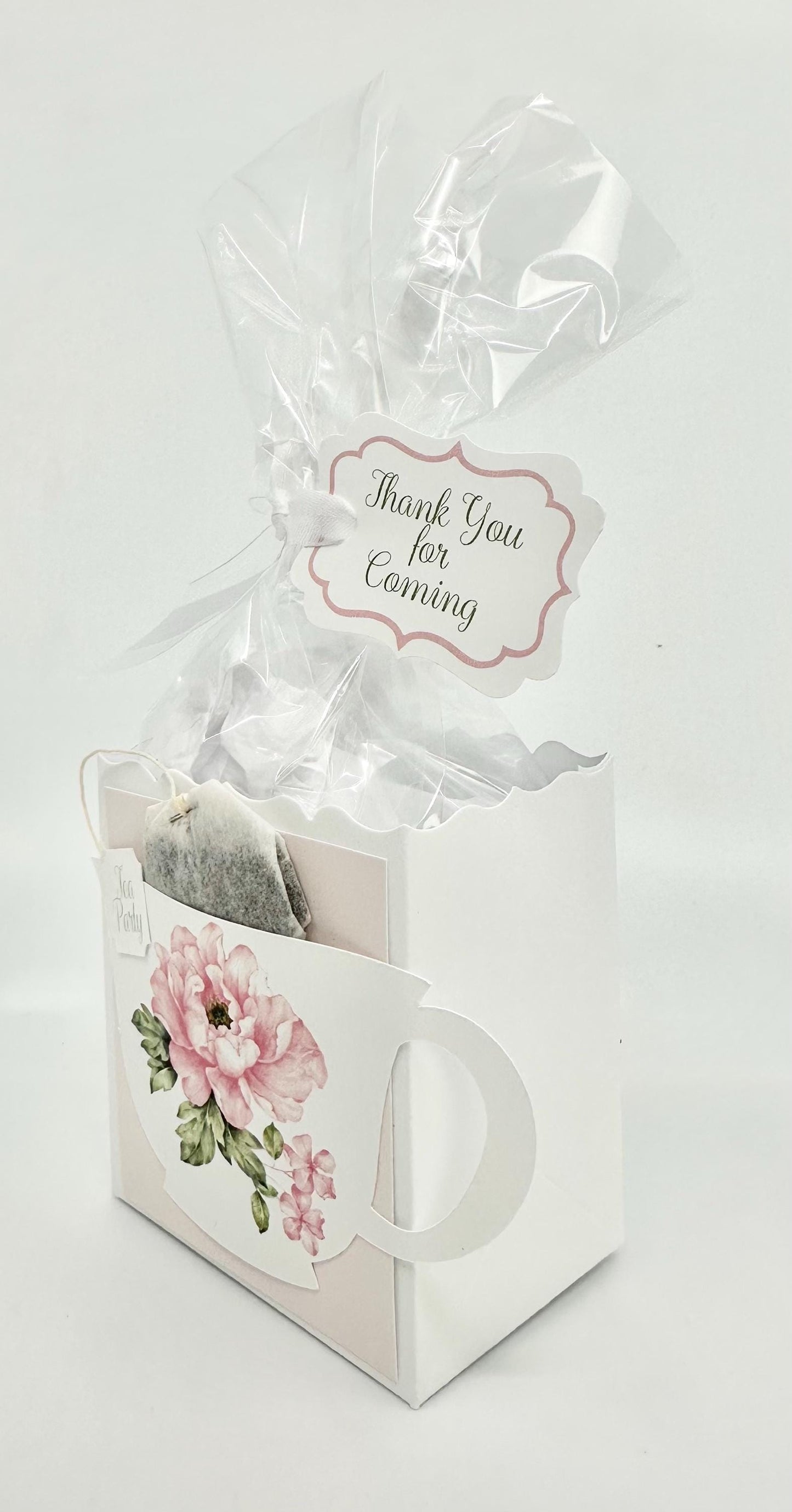 Pink Peony Wedding Invitation Ensemble: Menu, Favors, Place Cards