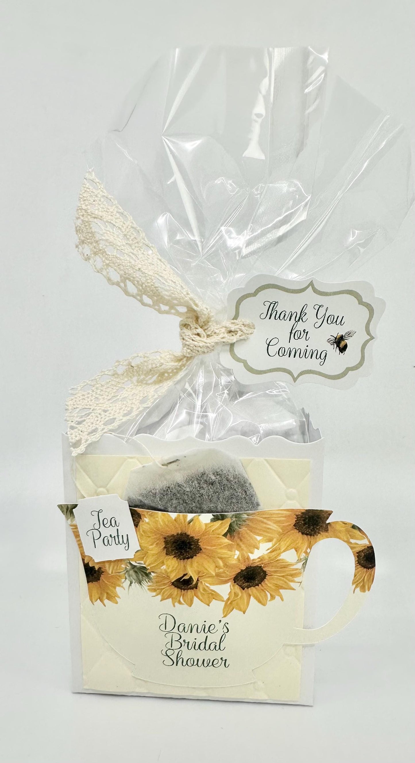 Bridal Shower Tea Party Pack Kit My Bumble Bees Love Sunflowers Ensemble