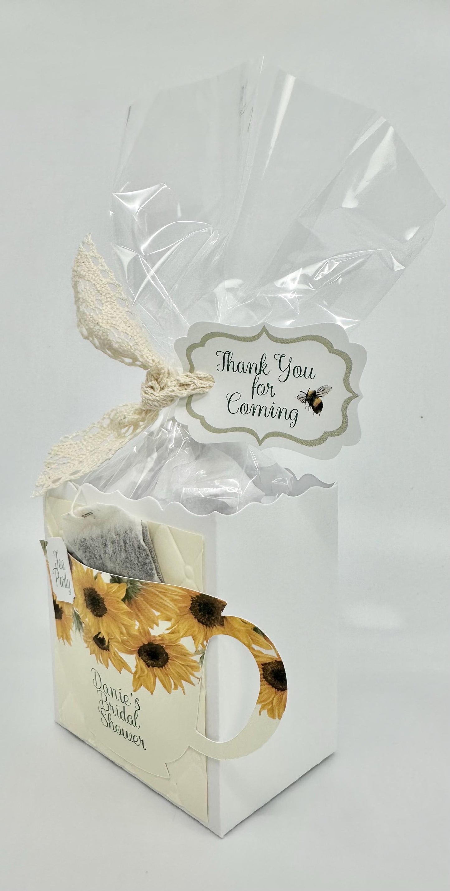 Bridal Shower Tea Party Pack Kit My Bumble Bees Love Sunflowers Ensemble