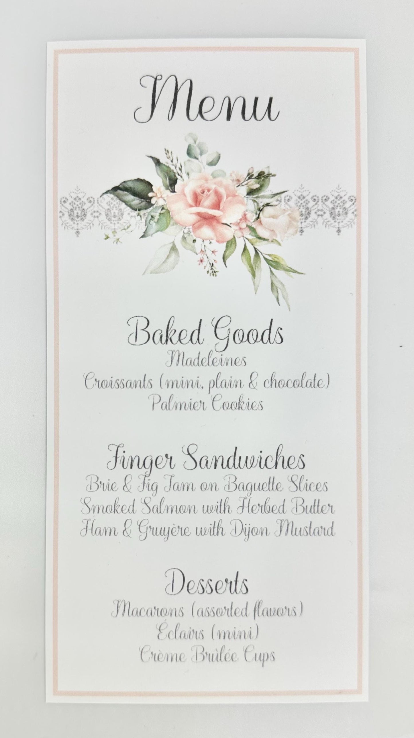 Pink Rose Bouquet Ensemble Bridal Shower Tea Party Pack Kit