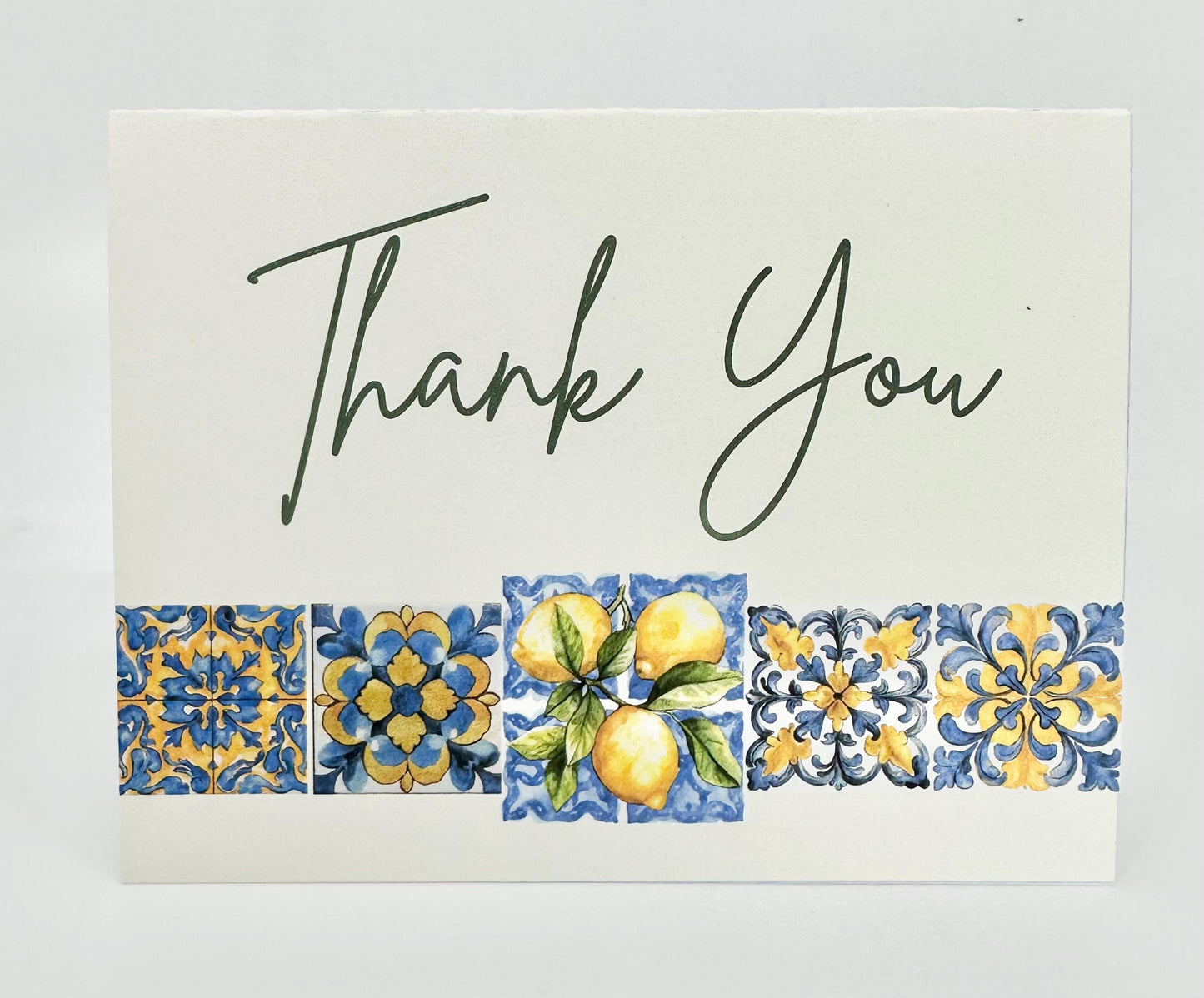 Digital Thank You Card Amalfi Coast Lemons Italy Positano Grazie