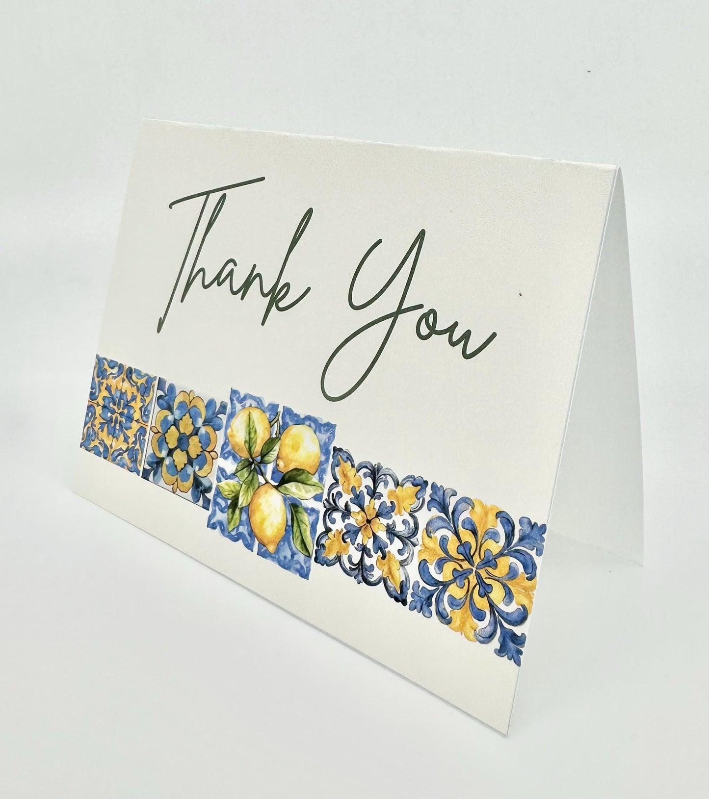 Digital Thank You Card Amalfi Coast Lemons Italy Positano Grazie