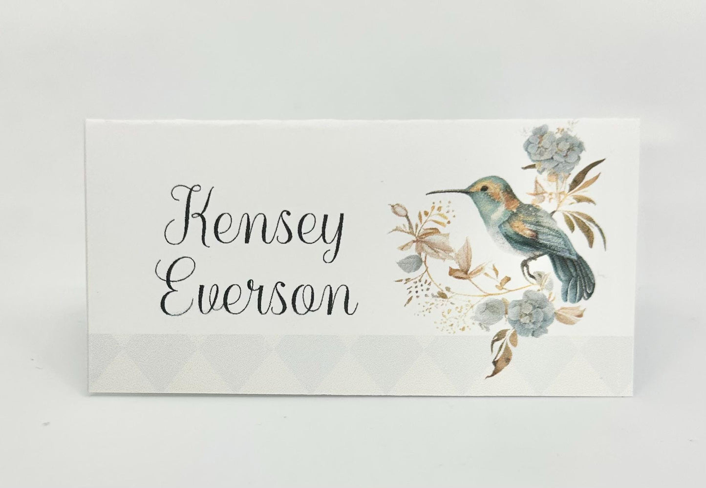 Bridal Shower Blueberry Tea Party Place Cards Table seating arrangements