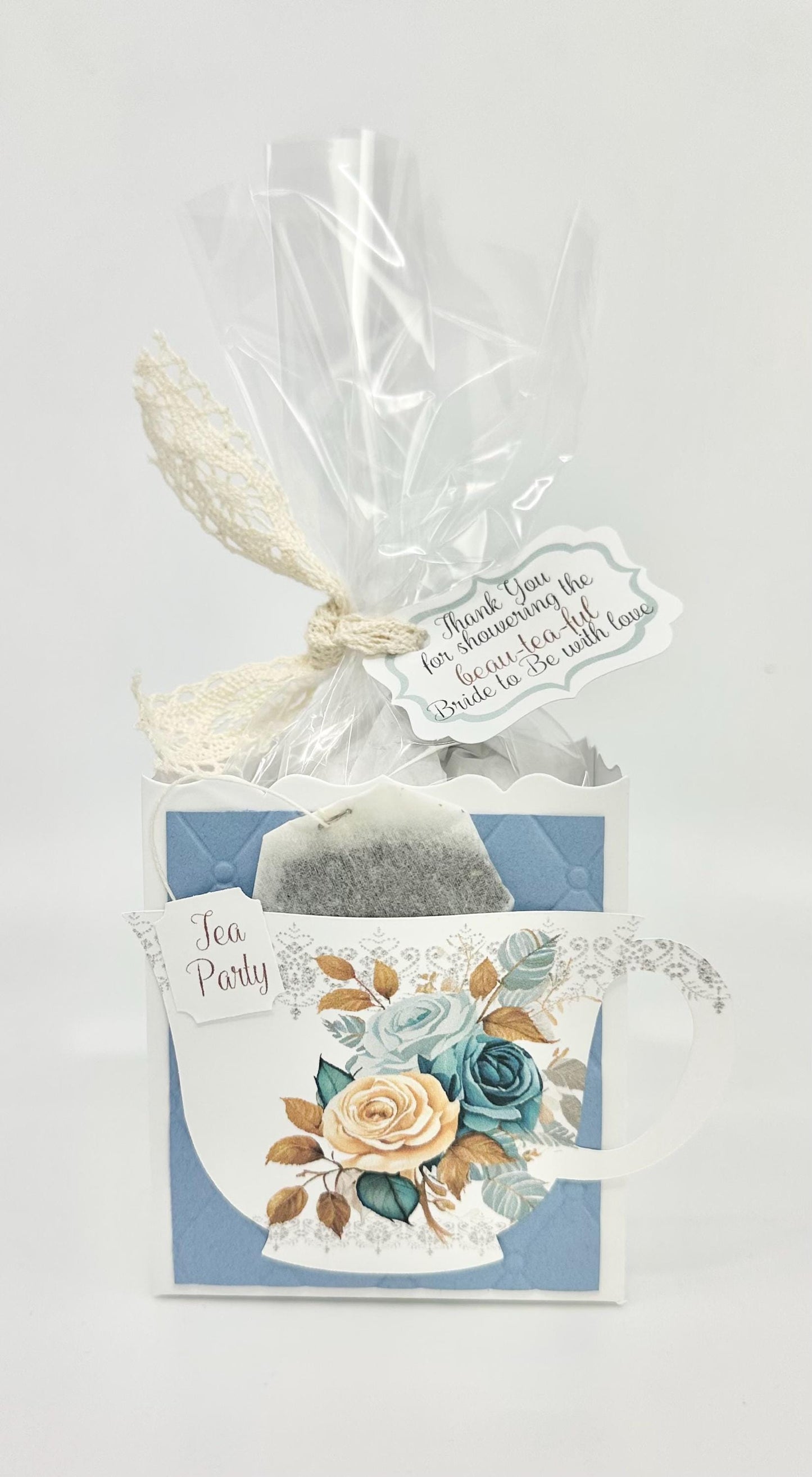 Blueberry Tea Party Invitation for Birthday, Baby is Brewing, or Beau-Tea-Ful Bridal Shower