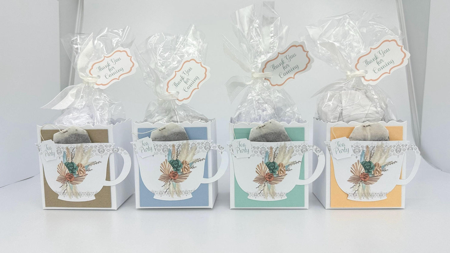 Boho Bouquet Bridal Shower Tea Party invitation
