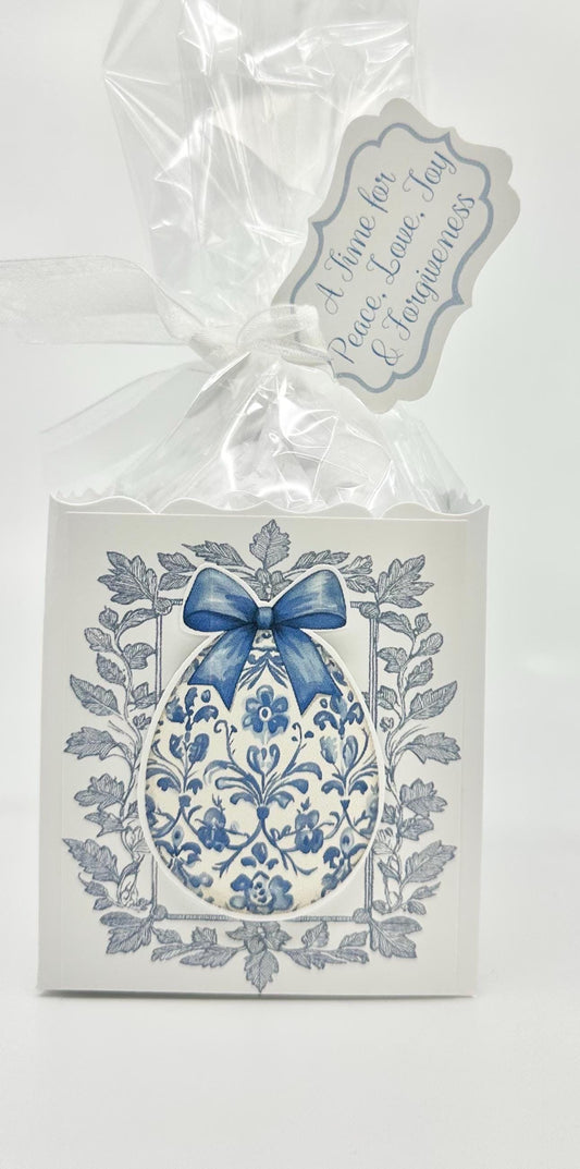 3-D Handpainted Graphic Easter Egg Gift Basket Box and Bag Party Favor