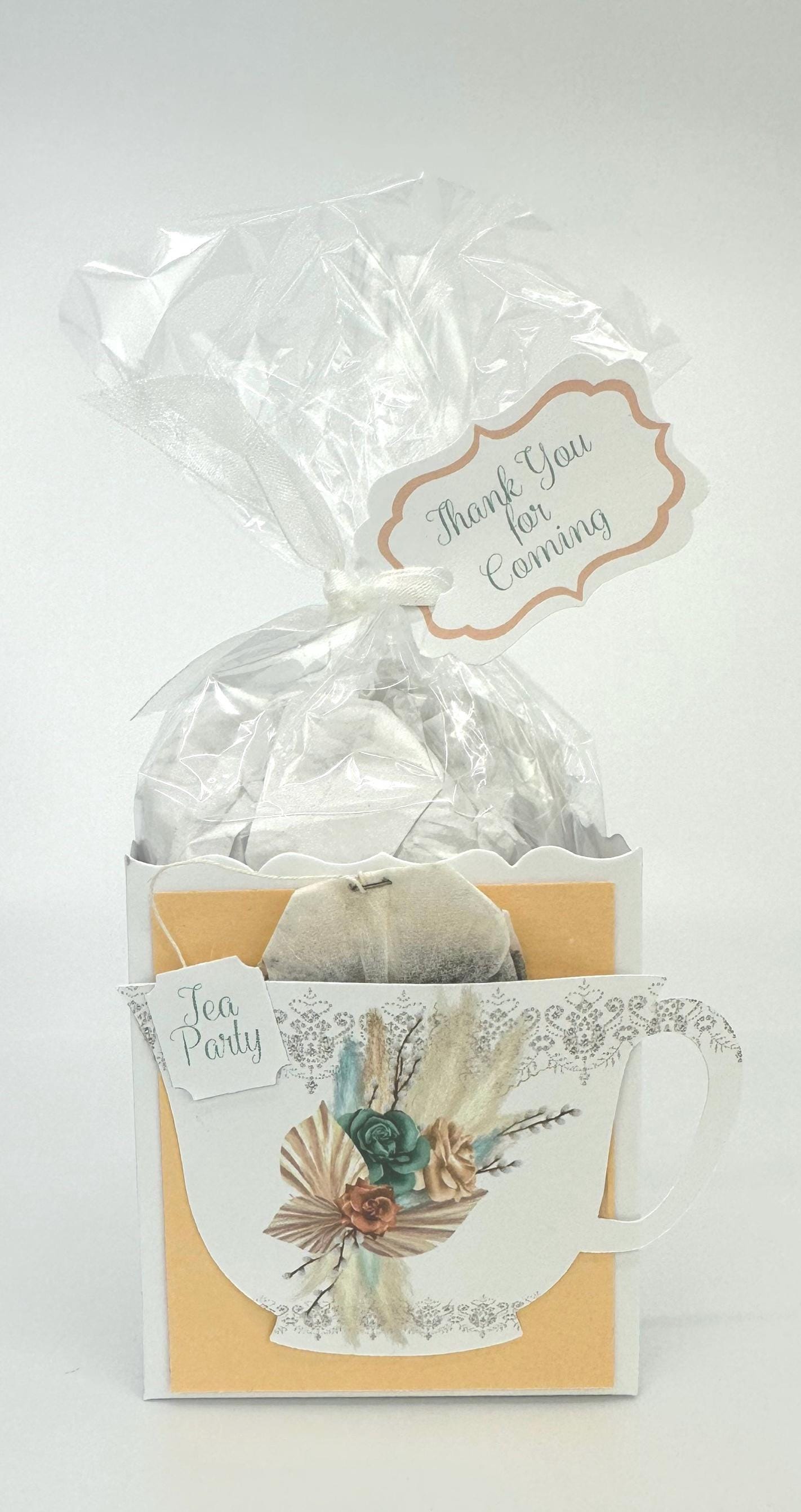 Boho Bouquet Bridal Shower Tea Party invitation